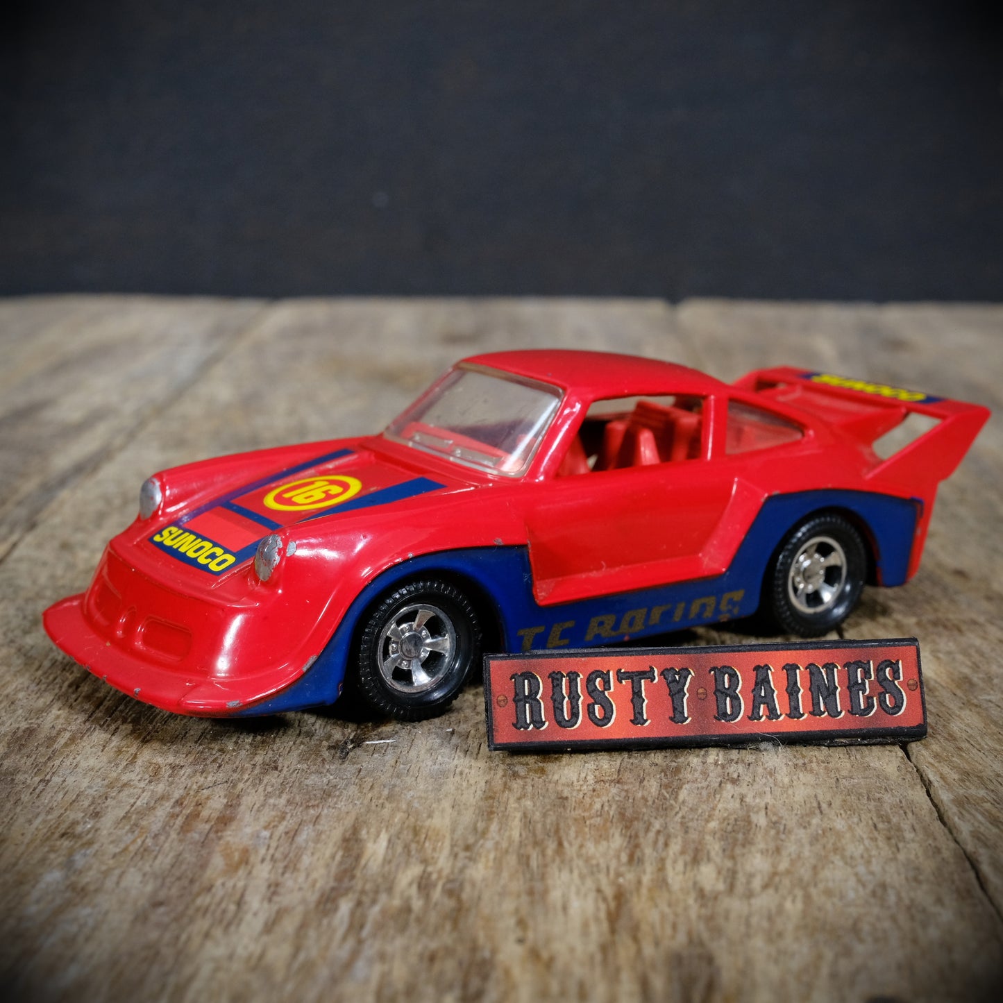 Used Vintage Matchbox Super Kings K101 Racing Porsche, Sunoco, Red