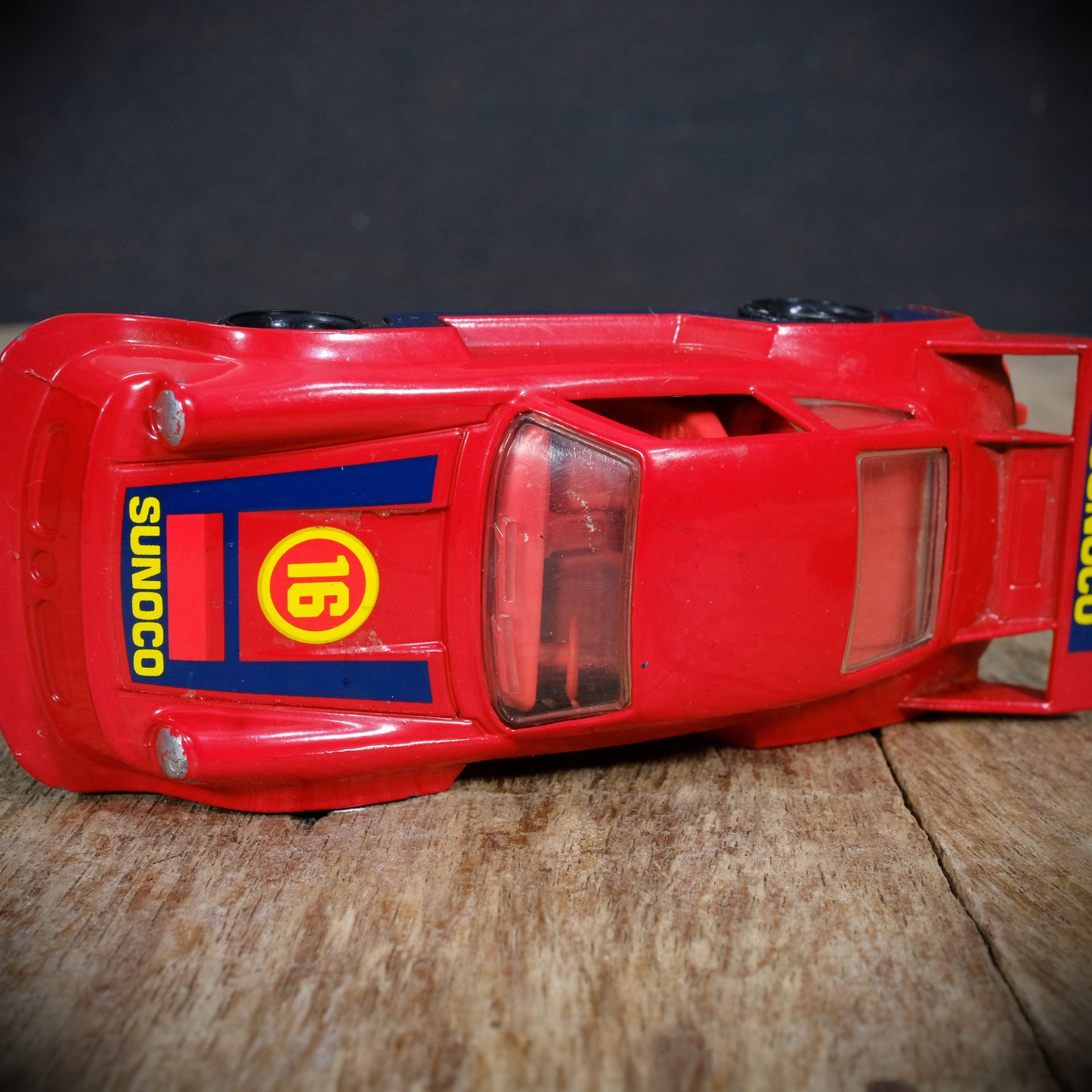 Used Vintage Matchbox Super Kings K101 Racing Porsche, Sunoco, Red