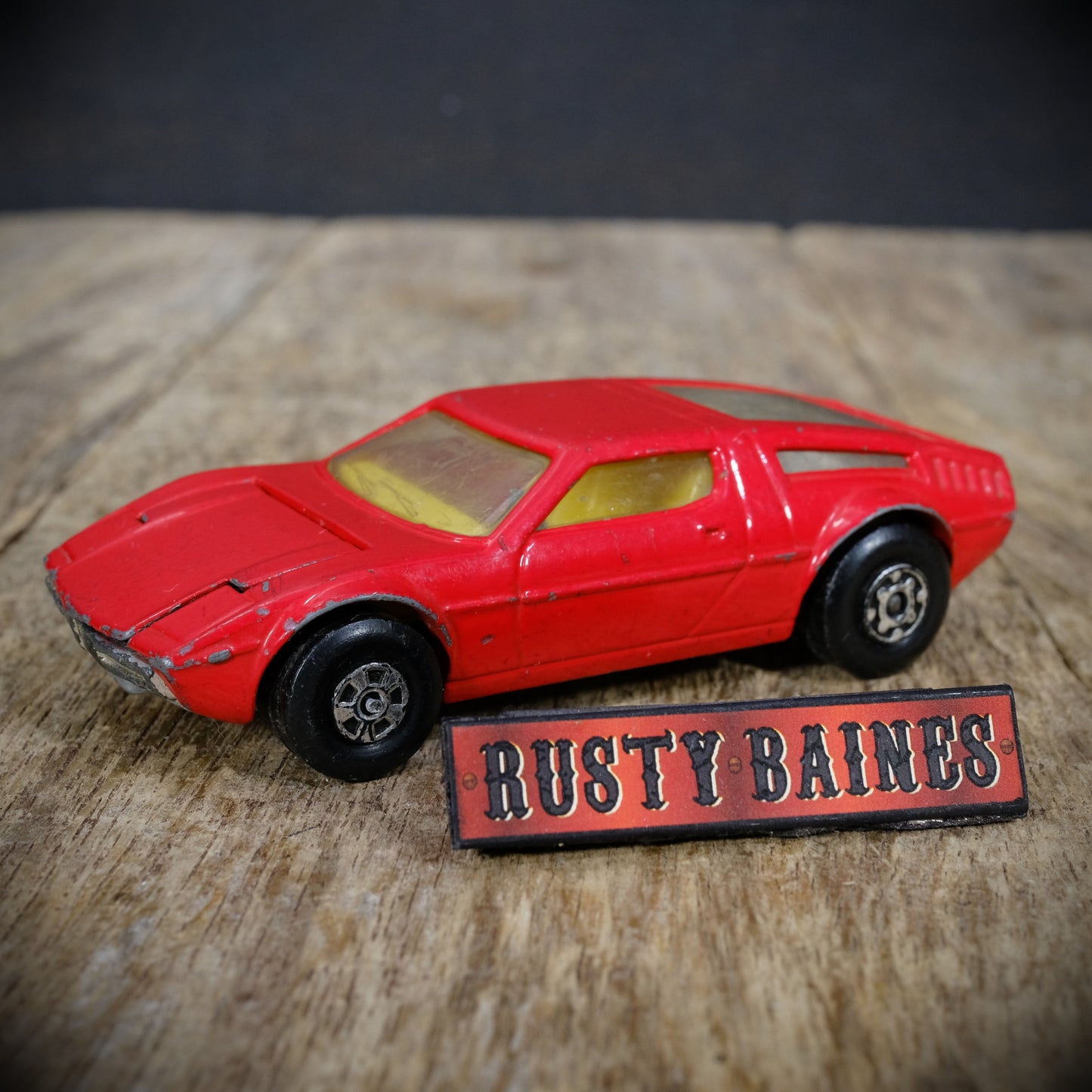 Used Vintage Matchbox K-56 Maserati Bora, 1975, SuperKings, Red