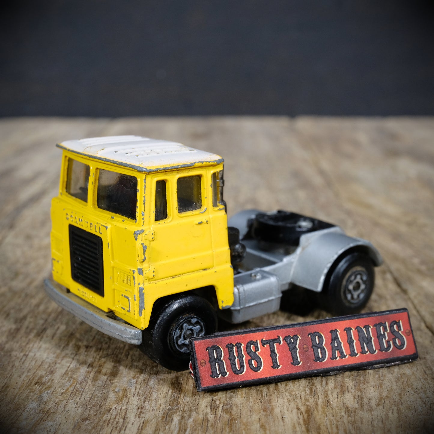 Used Vintage Matchbox Scammell Tractor Cab, Lorry, 1973, Yellow/Silver