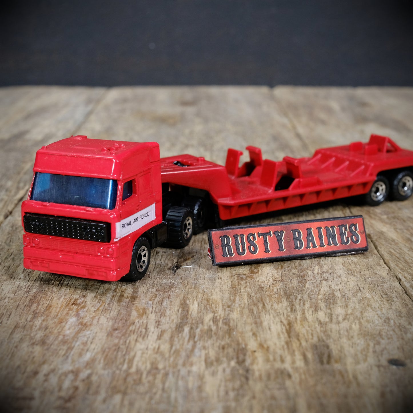 Used Vintage Matchbox DAF 3000 Space Cab Lorry & Trailer, RAF Royal Air Force (Red Arrows)