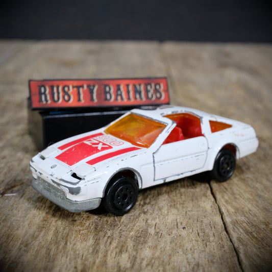 Used Vintage Majorette Nissan 300 ZX Turbo, White/Red