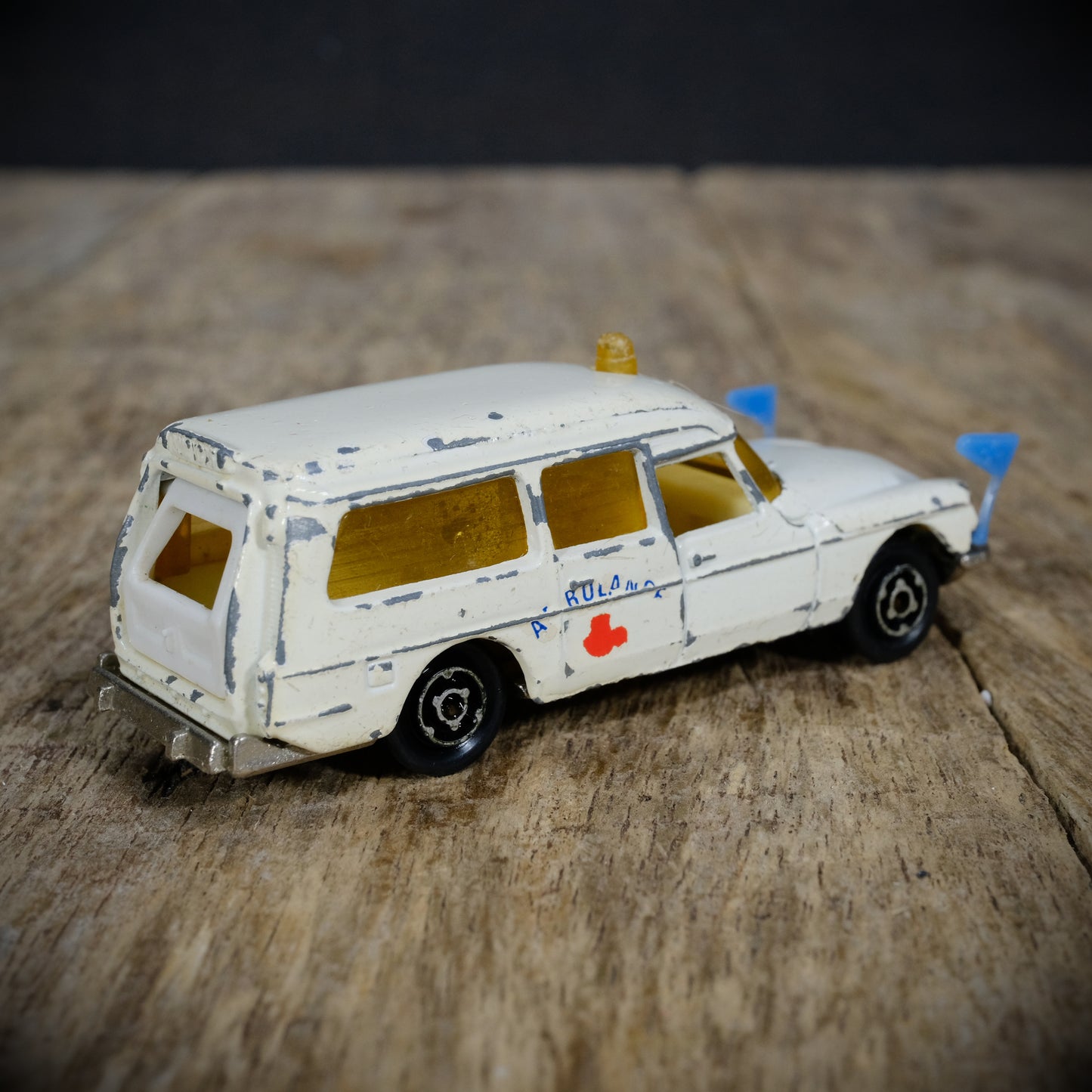 Used Vintage Majorette Citroen DS21 Ambulance, Off-White