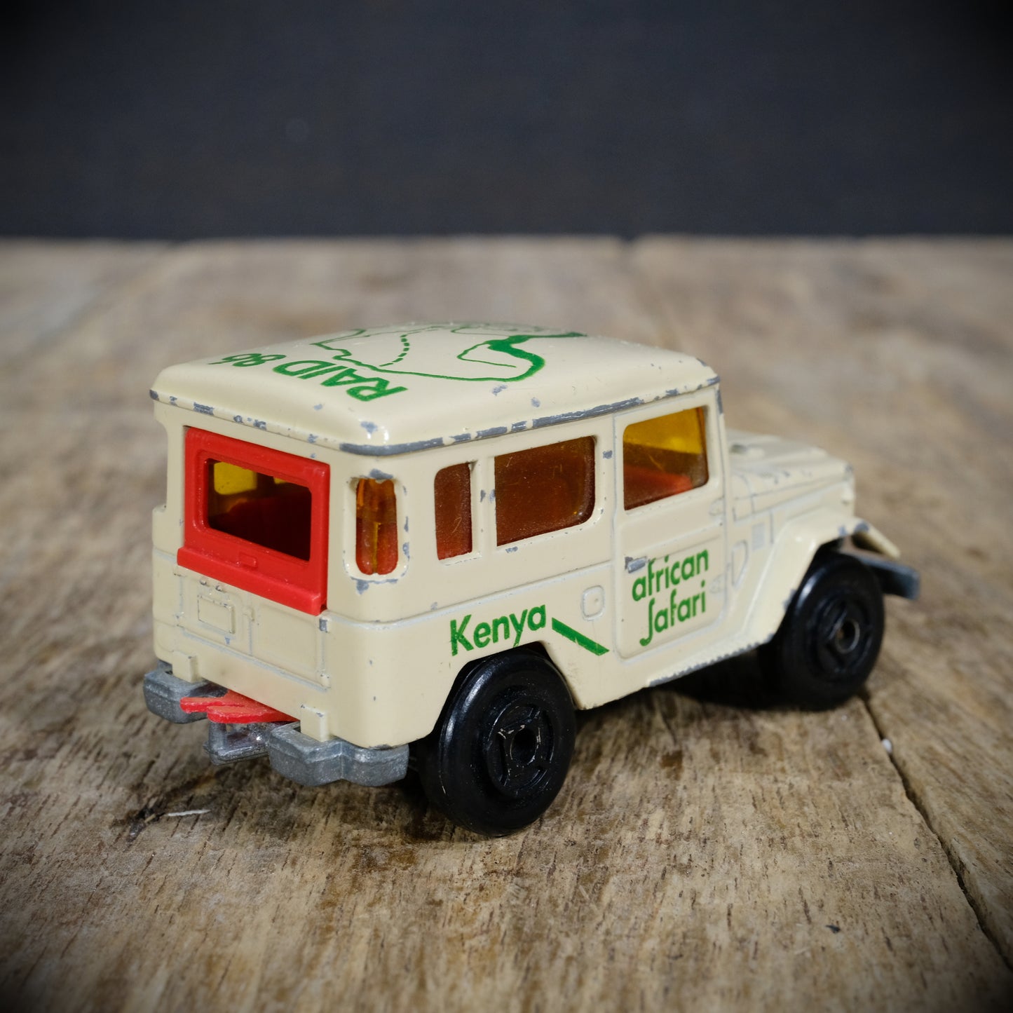 Used Vintage Majorette Land Crusier SWB Safari 4x4 SUV, Cream