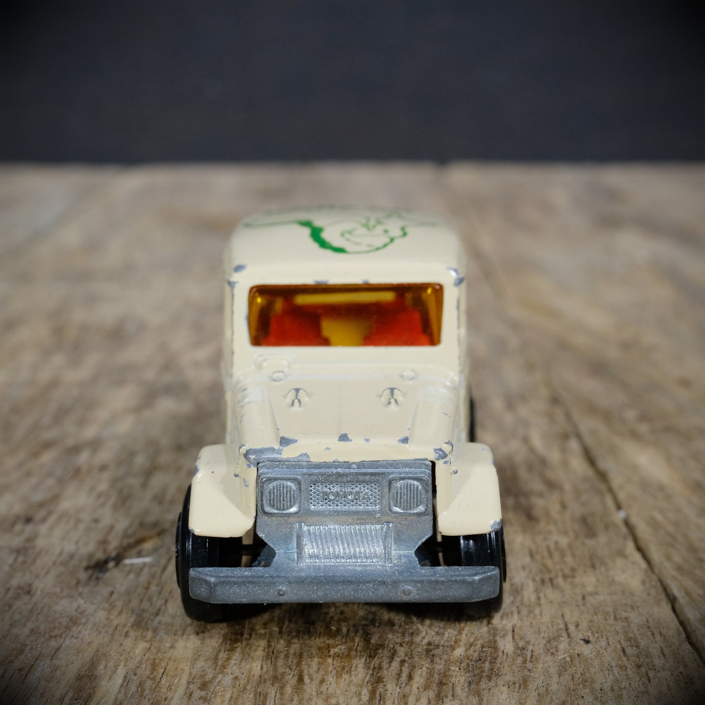 Used Vintage Majorette Land Crusier SWB Safari 4x4 SUV, Cream