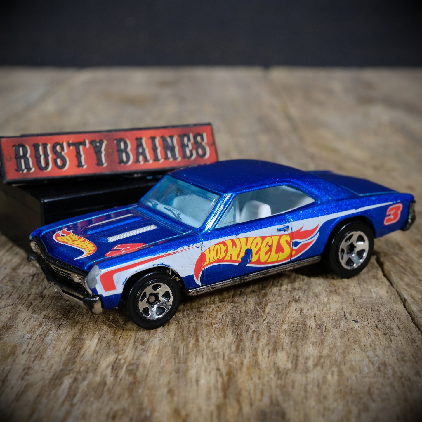 Used Hot Wheels '67 Chevelle SS 396 V8 Custom Car, Metallic Blue