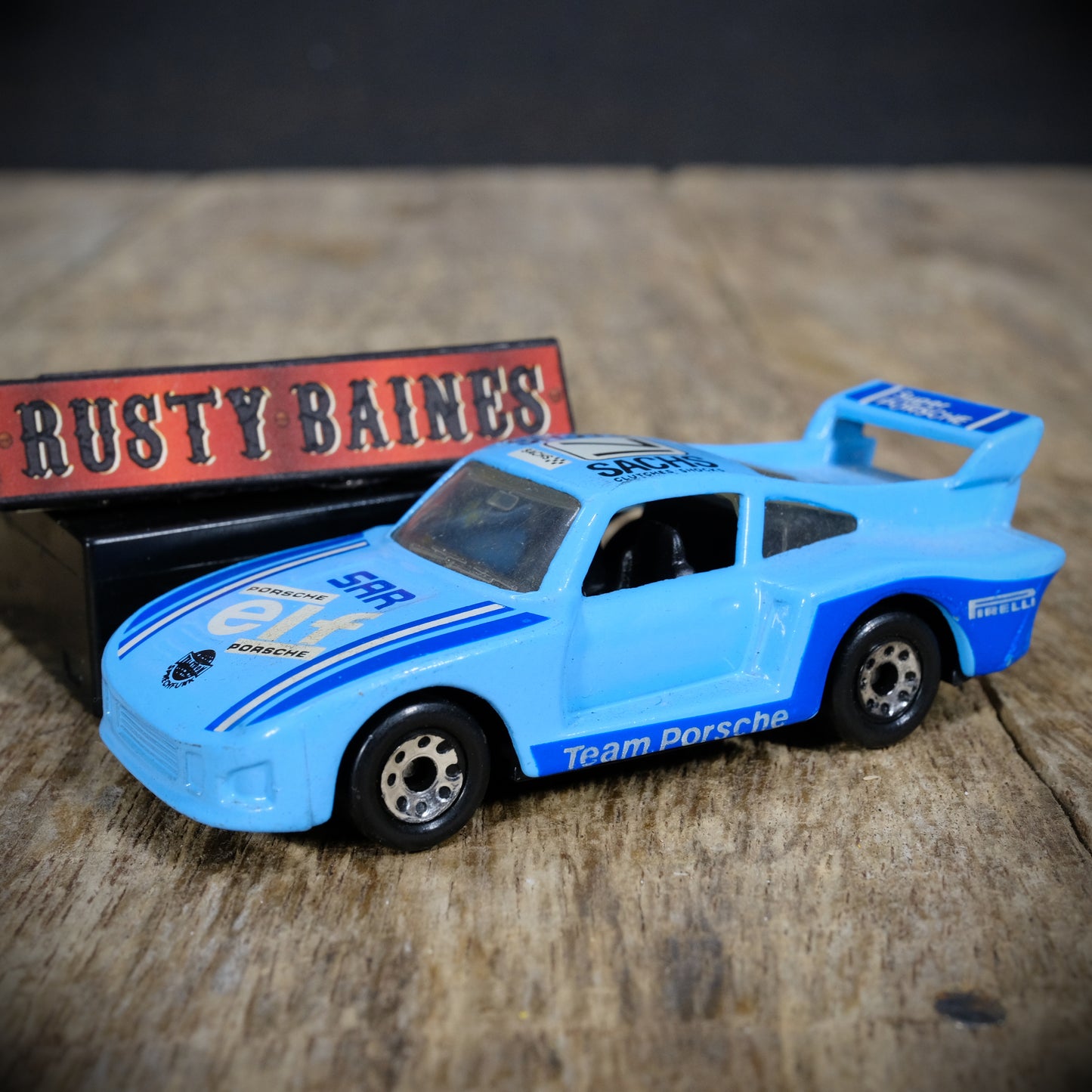 Used Vintage Matchbox Porsche 935, 1983, Elf/Sachs Livery Racing Car