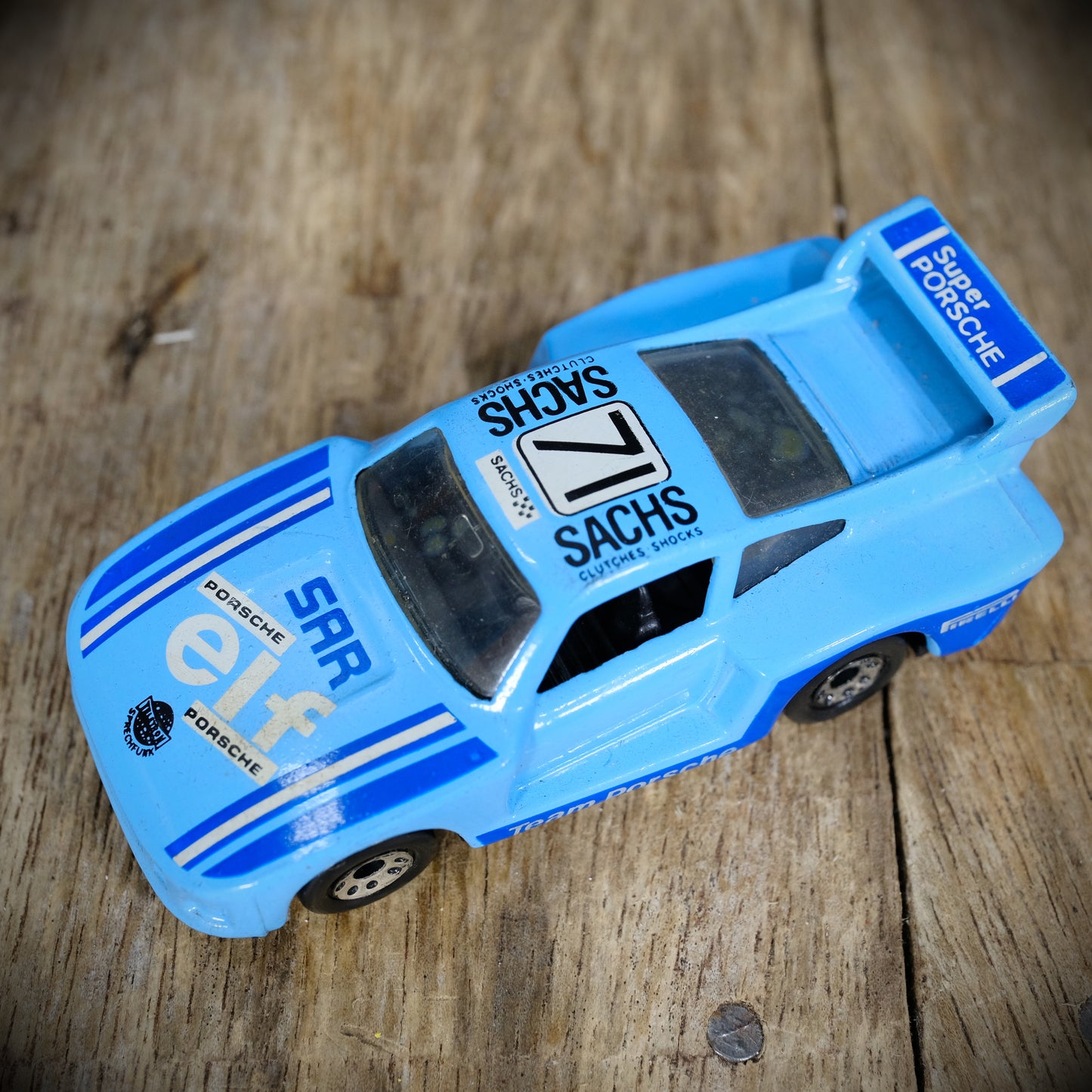 Used Vintage Matchbox Porsche 935, 1983, Elf/Sachs Livery Racing Car