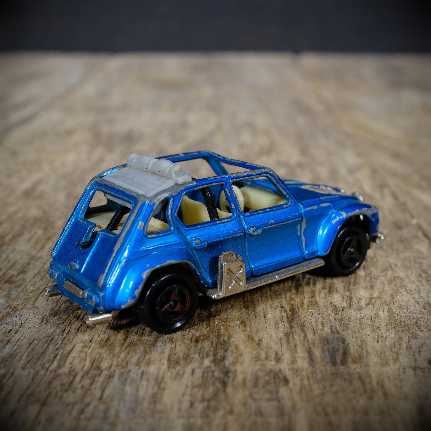 Used Vintage Majorette Citroen Dyane, Rally Car, Blue, Playworn