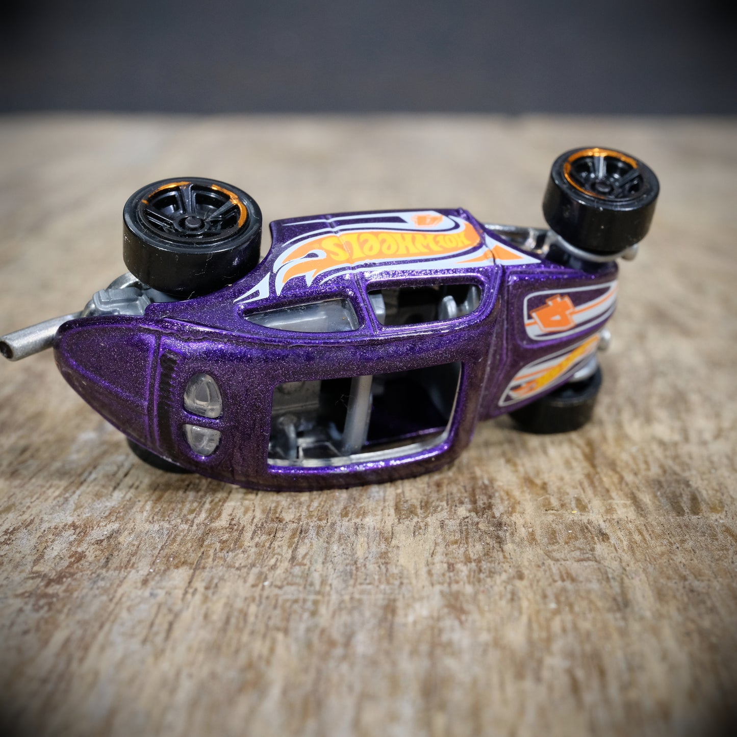 Used Hot Wheels Custom VW Volkswagen Beetle Hot Rod, Metallic Purple