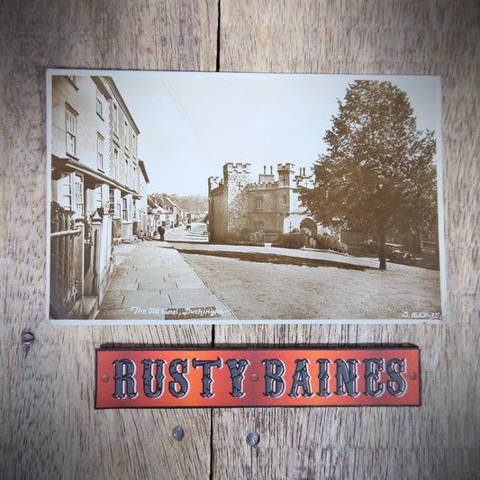 Original Postcard, The Old Jail Prison, Buckingham, Real Photo, WHSmith 1935