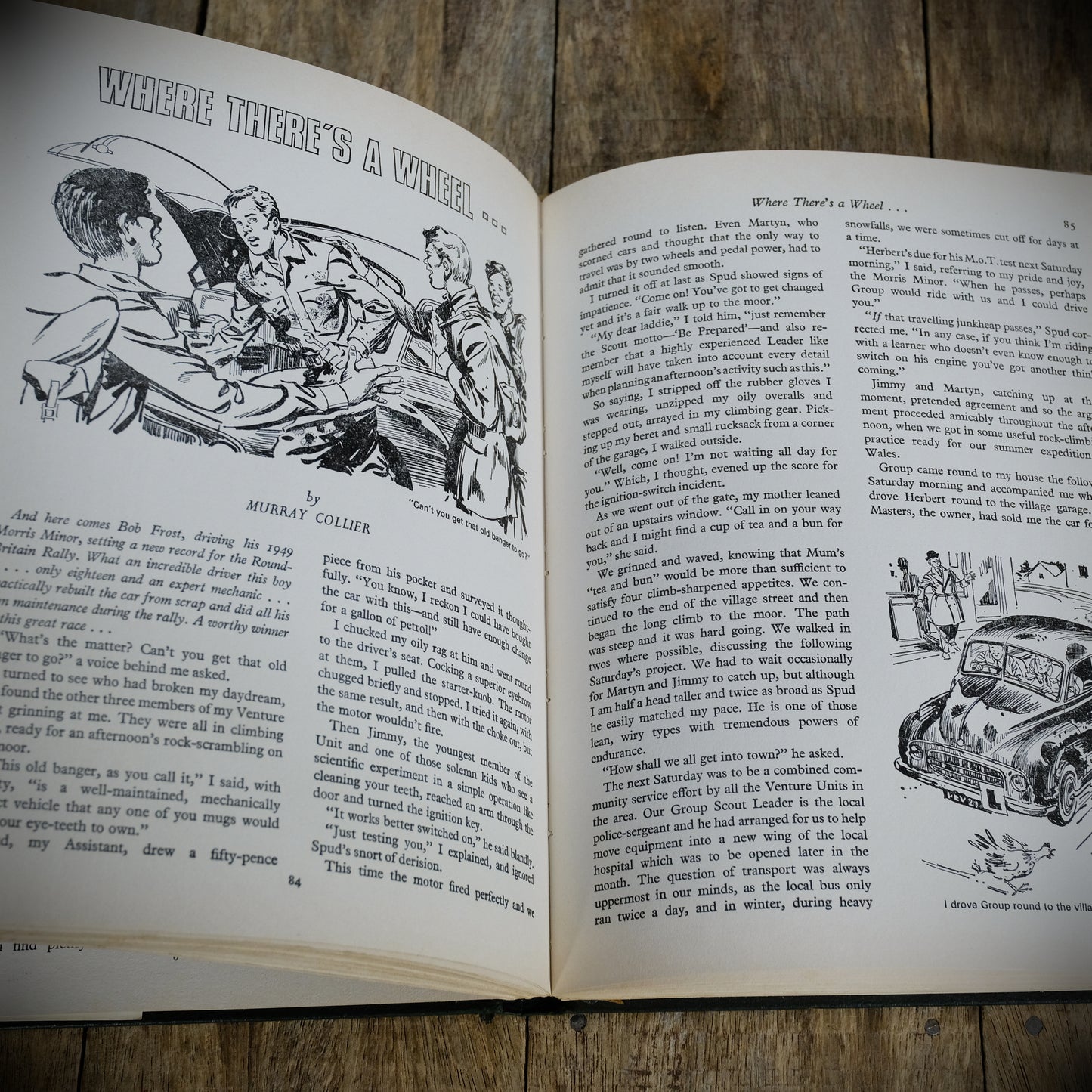 The Scout's Pathfinder Annual for 1972, BBC 1971 Hardcover, Vintage Car Cover