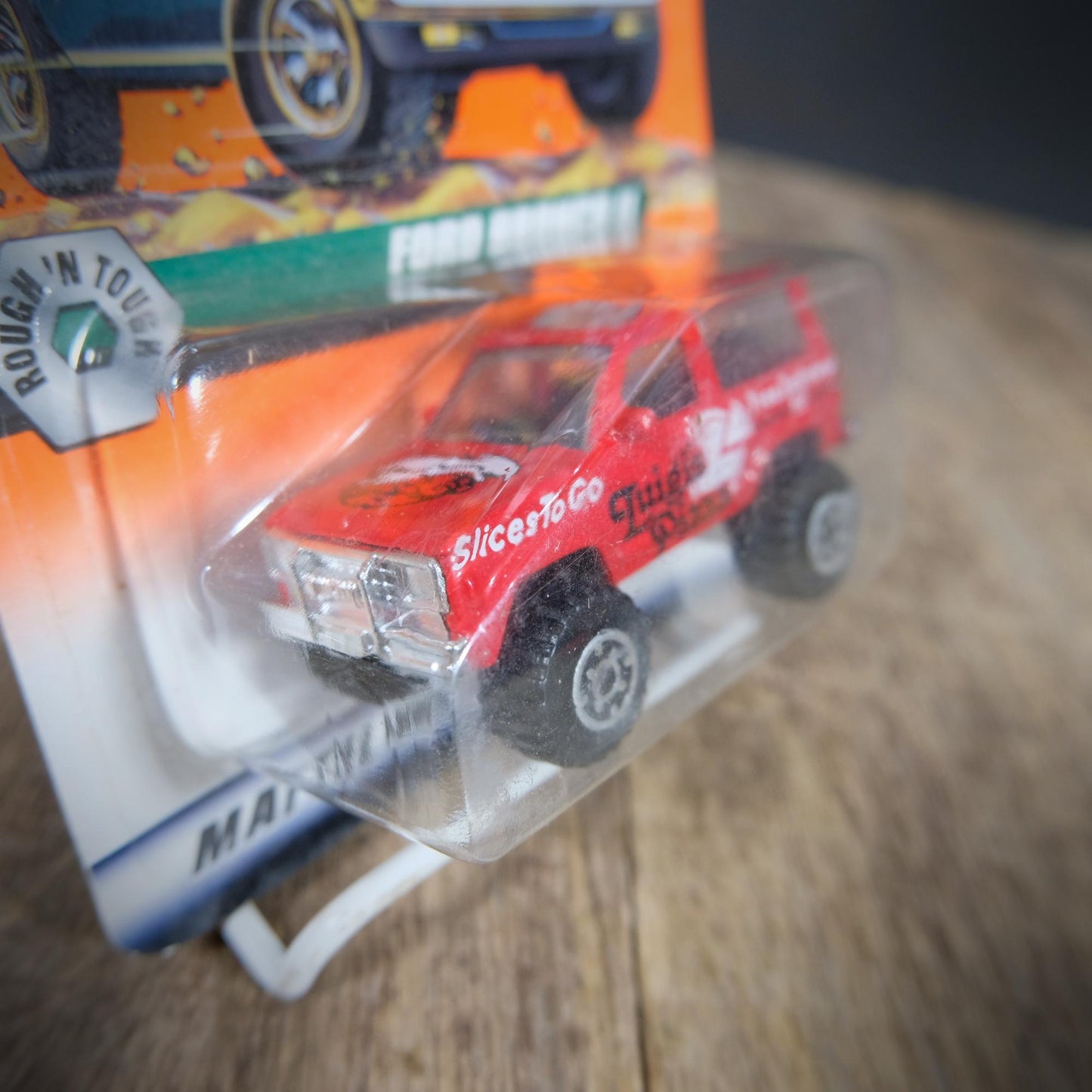 Matchbox Ford Bronco II, Luigi's Pizza, Carded, 1997