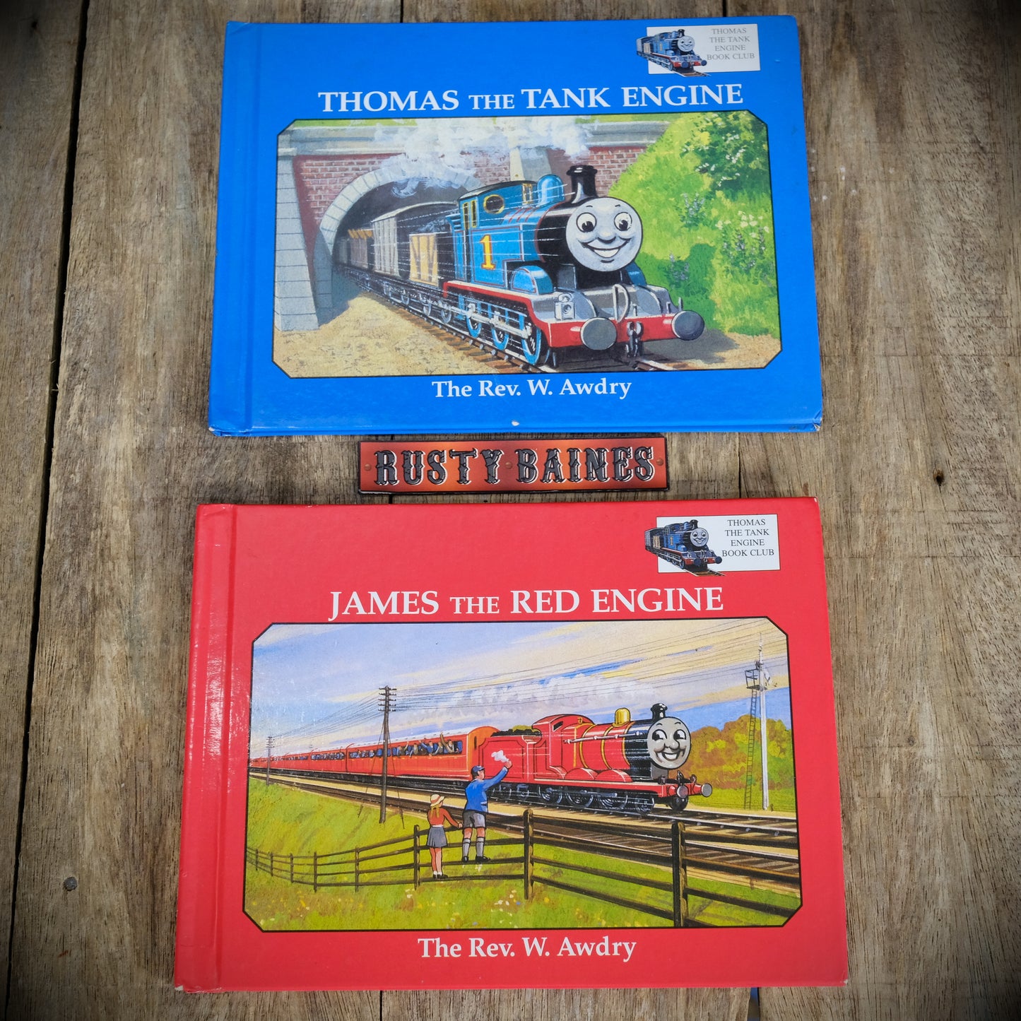 James the Red Engine & Thomas the Tank Engine, Book Club Edition Hardcovers, 1994, The Rev W. Awdry