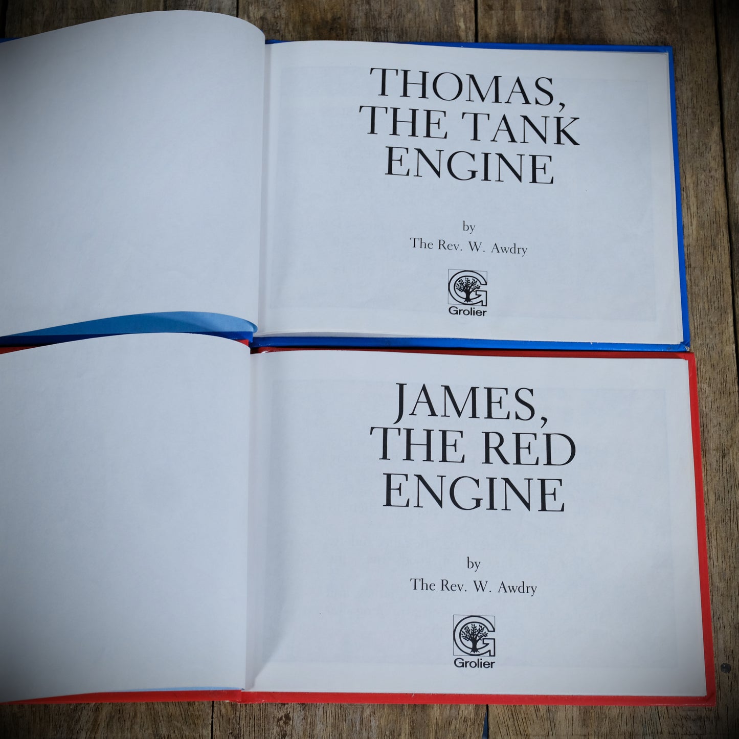 James the Red Engine & Thomas the Tank Engine, Book Club Edition Hardcovers, 1994, The Rev W. Awdry