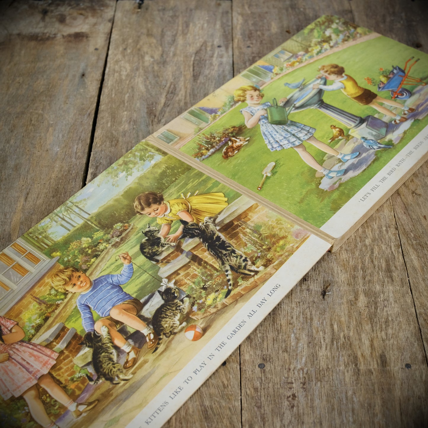 Vintage Children's Board Book, Pets and Playmates, Beautiful Illustrations, Hercules/Thomas Nelson