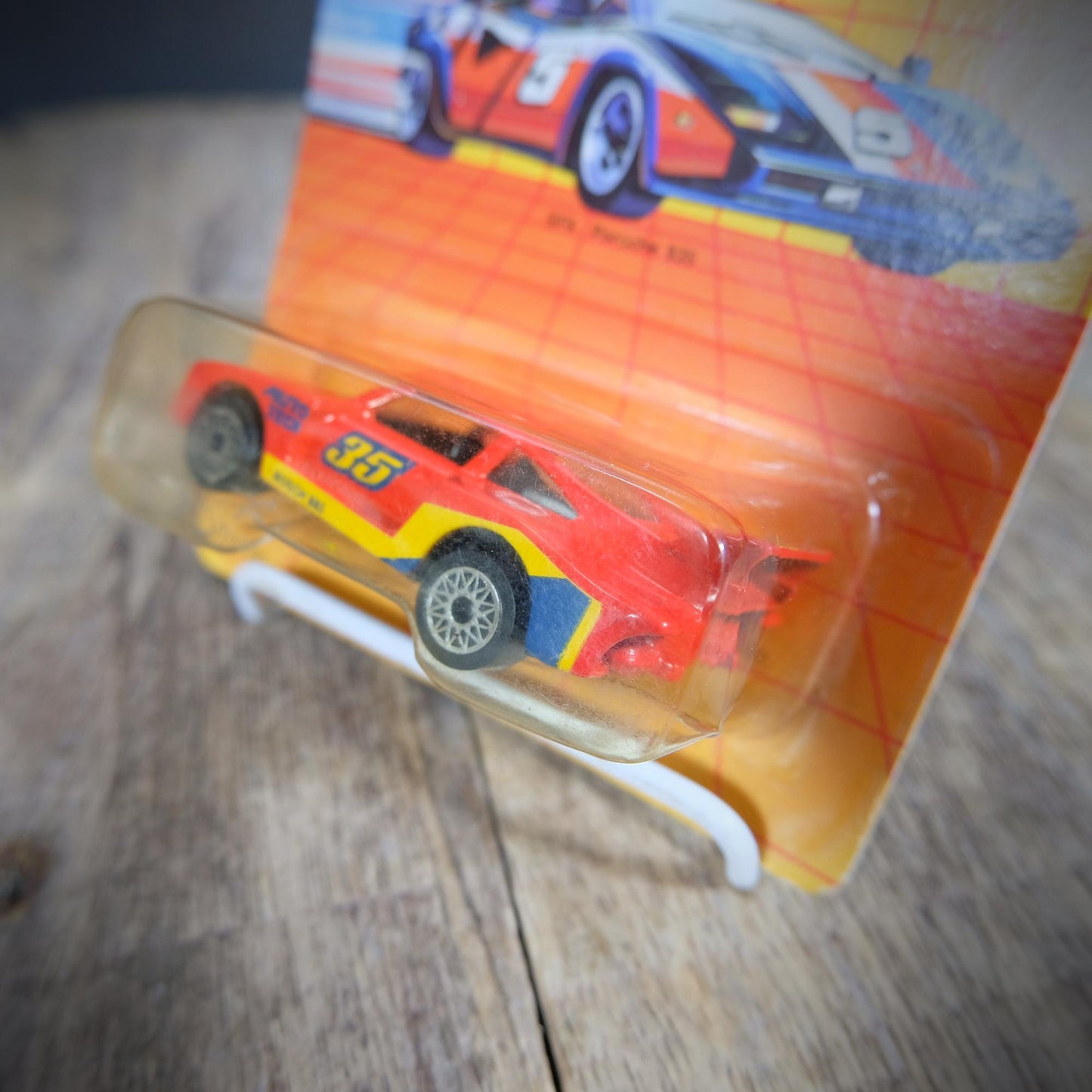 Matchbox SF6 Porsche 935, Red/Multi, Carded, 1985