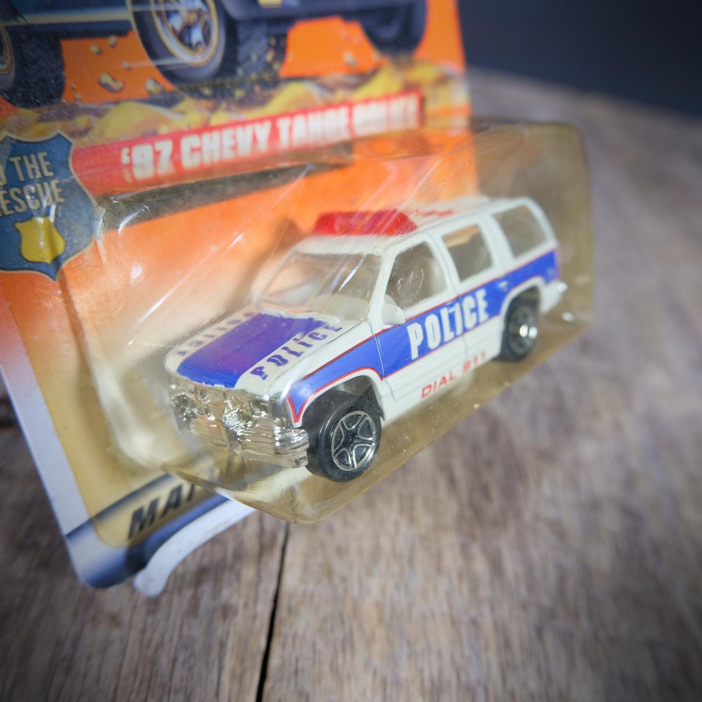 Matchbox '97 Chevy Tahoe Police Car SUV, Carded, 1997