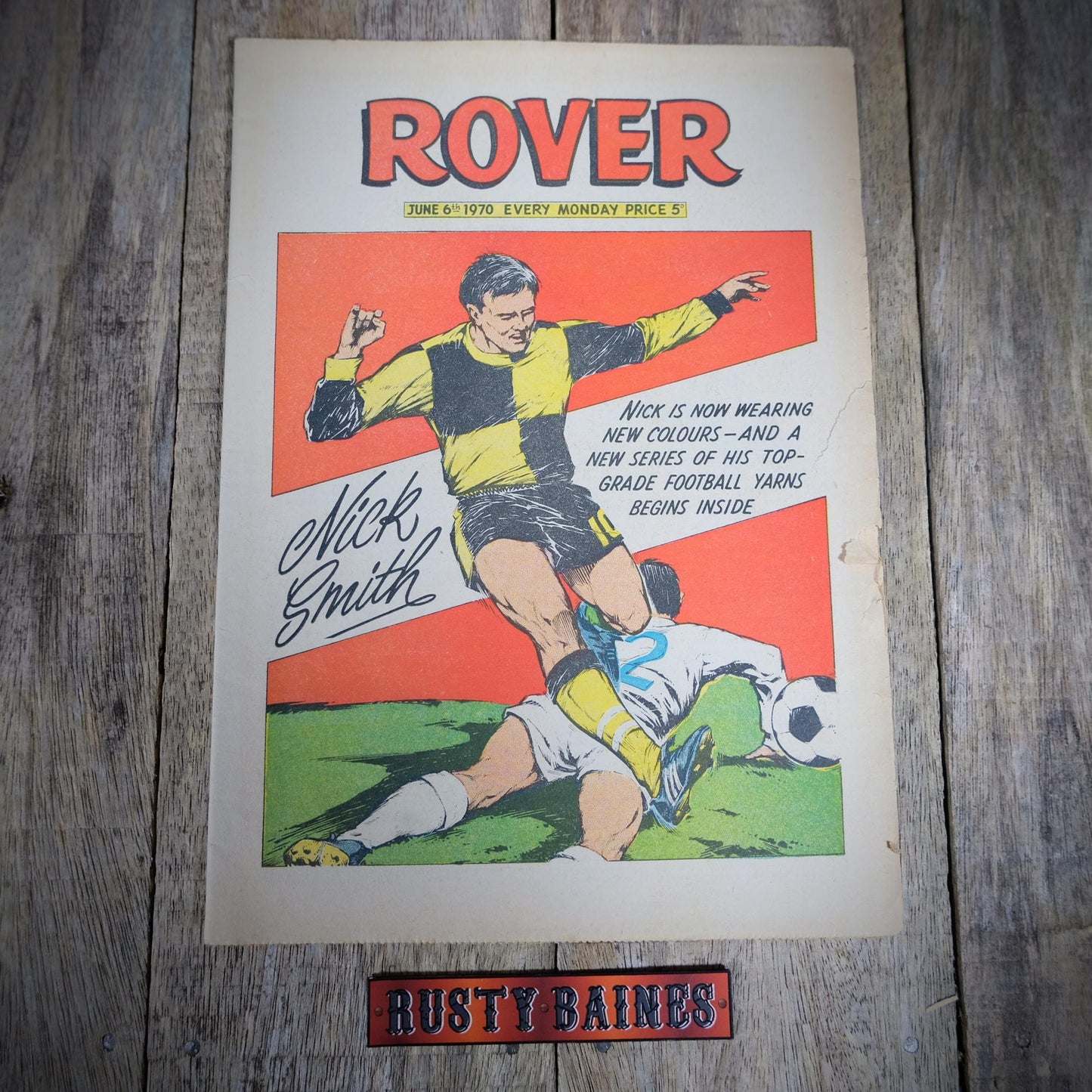 British DC Thomson Comic, Rover, June 6th 1970