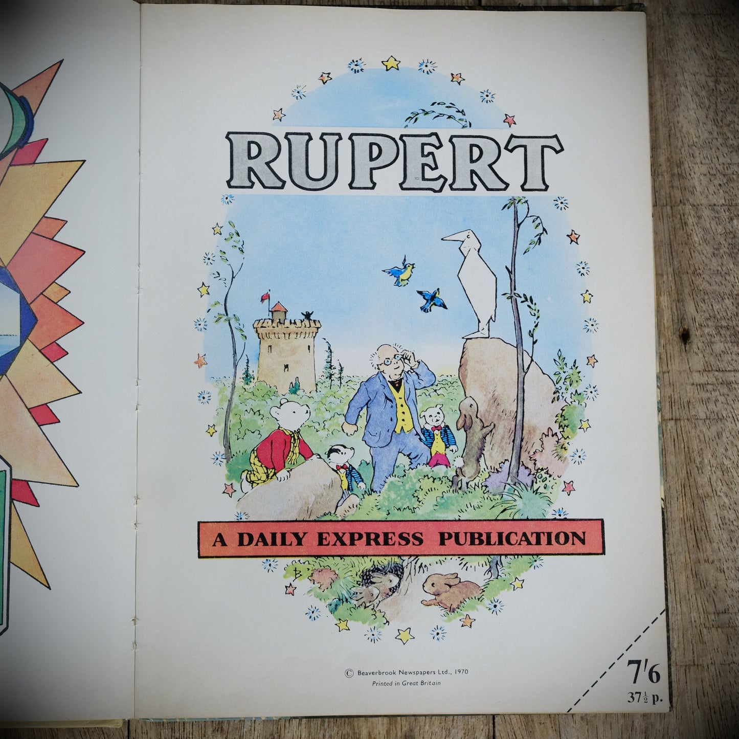 Vintage Daily Express Rupert Annual 1970, Hardcover Annual