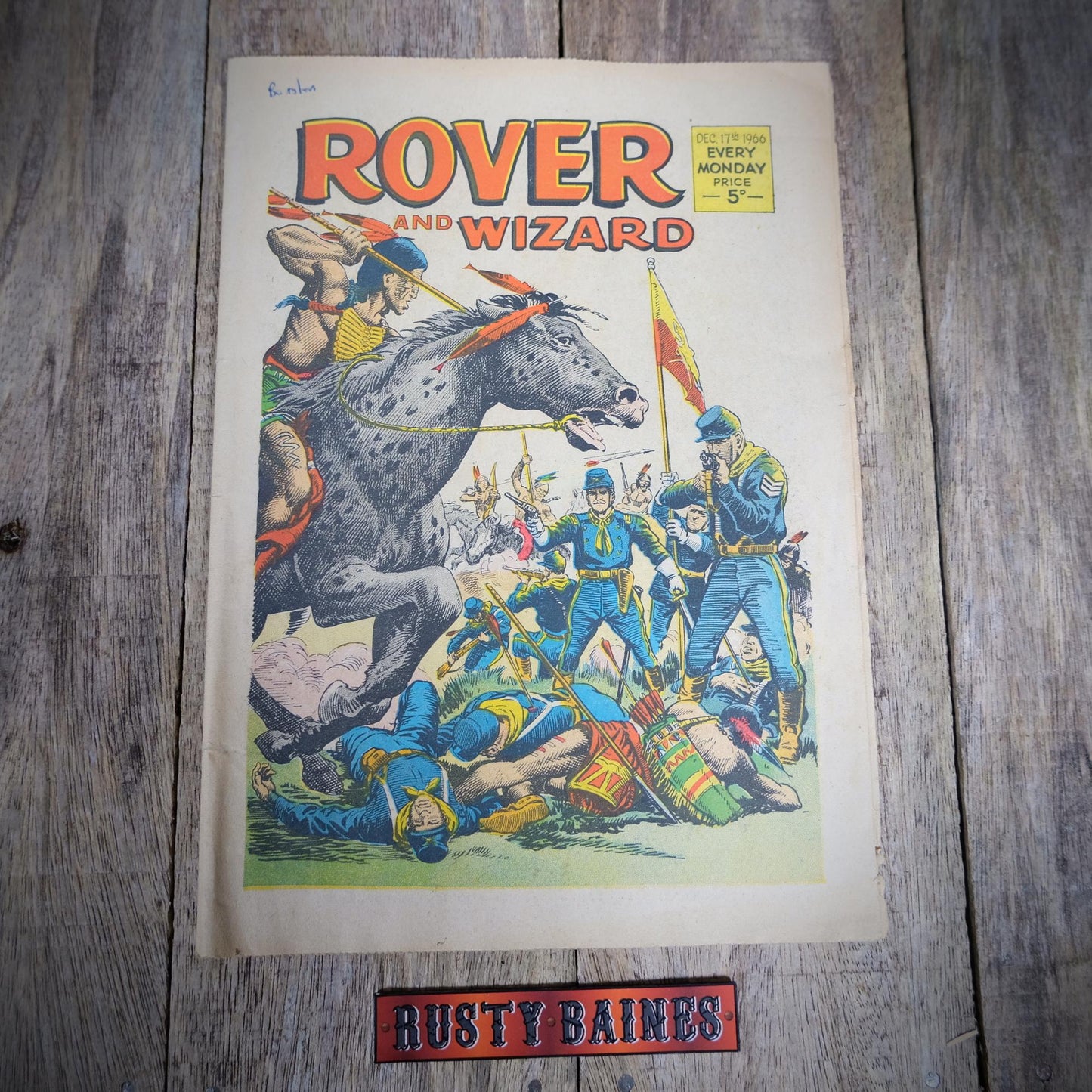 British Comic, Rover and Wizard December 17th 1966