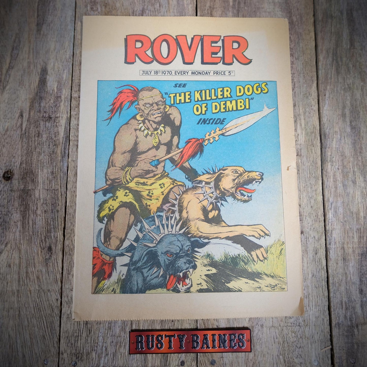 British Comic, Rover, July 18th 1970