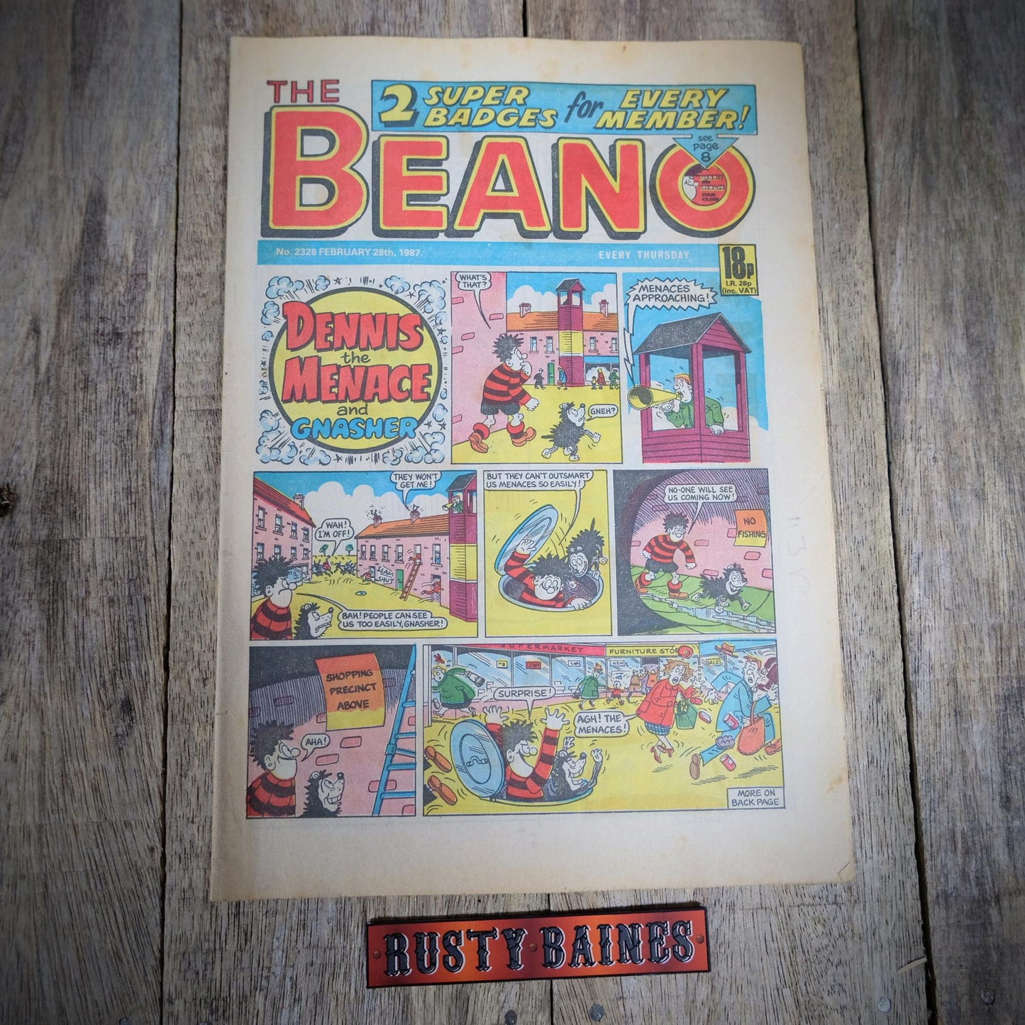 British Comic, The Beano #2328 February 28th 1987