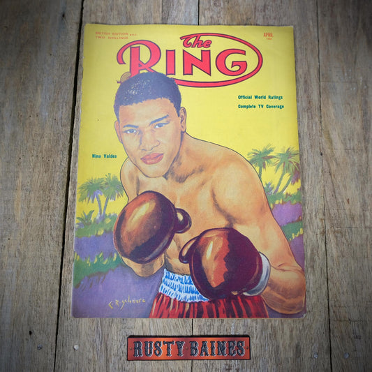 Vintage Boxing Magazine, The Ring April 1954, Ezzard Charles