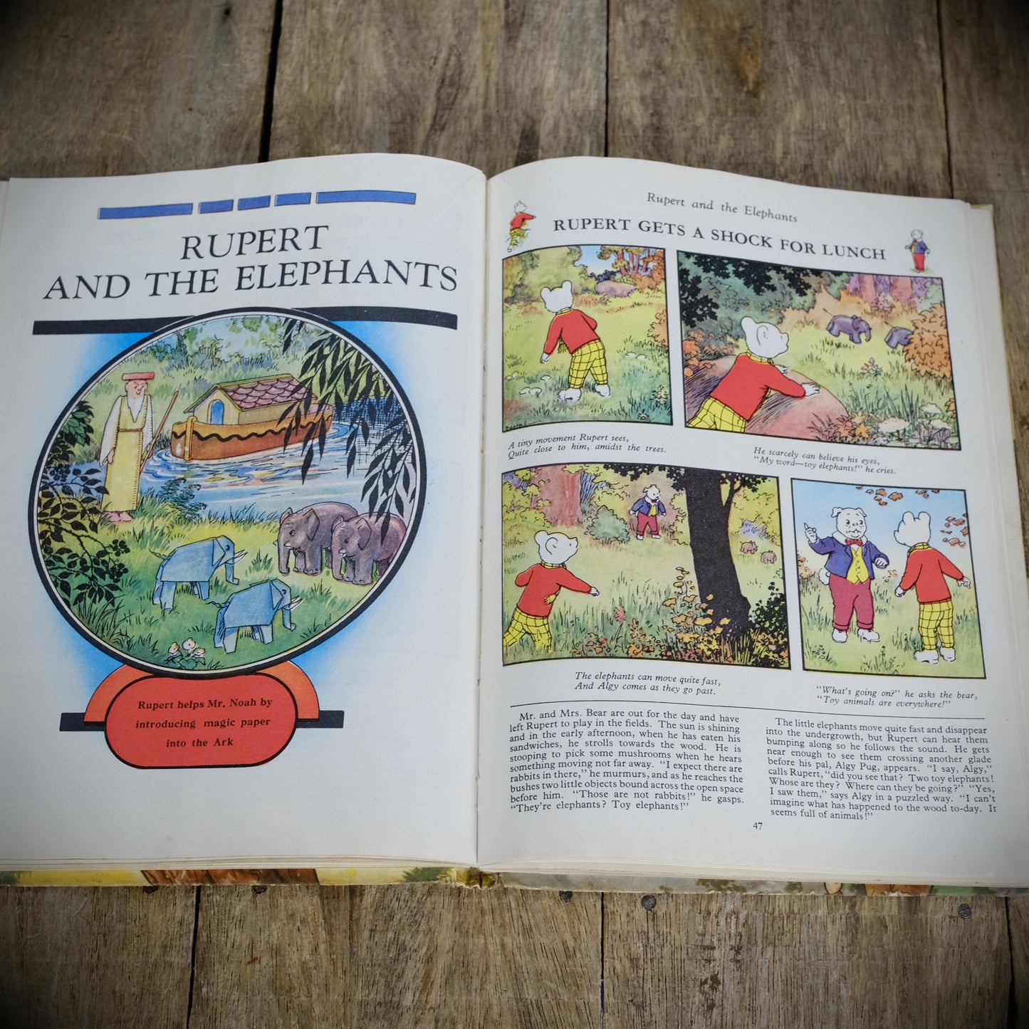 Vintage Daily Express More Rupert Adventures 1952, Bear, Hardcover Annual