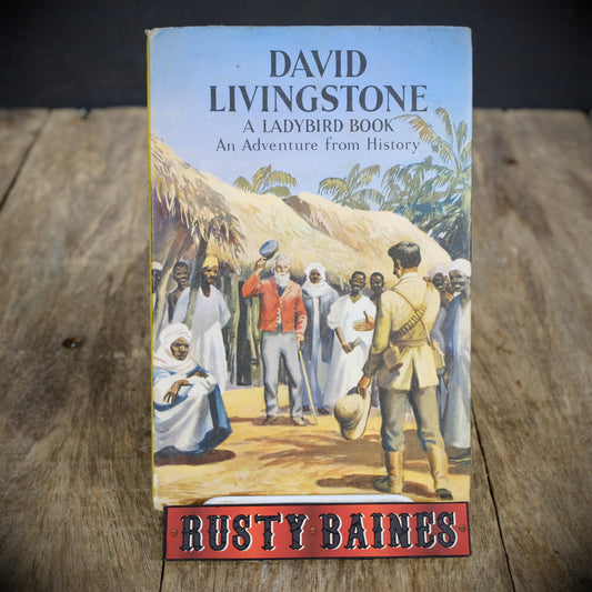 Vintage Ladybird Book, David Livingstone, 2'6 Issue, Matt, Hardcover, Dustwrapper