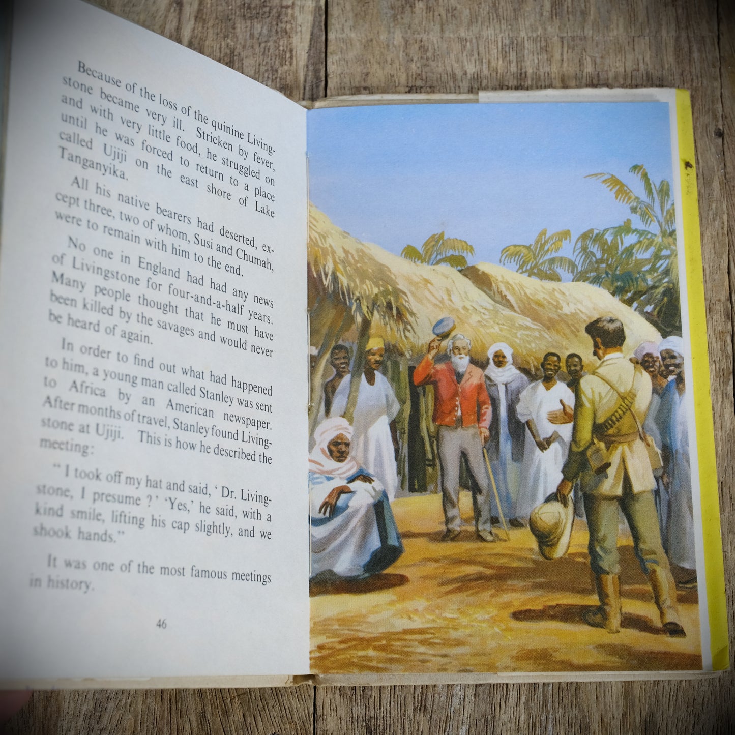 Vintage Ladybird Book, David Livingstone, 2'6 Issue, Matt, Hardcover, Dustwrapper