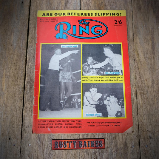 Vintage Boxing Magazine, The Ring December 1956/January 1957 Issue, Archie Moore/Floyd Patterson