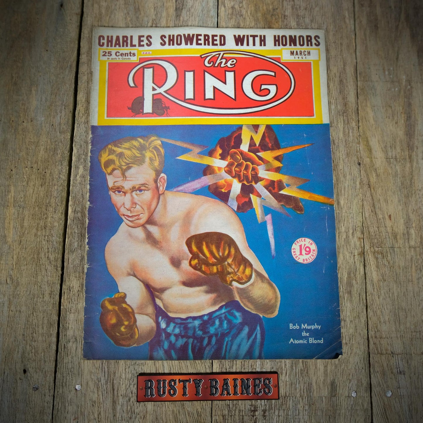 Vintage Boxing Magazine, The Ring March 1951, Joe Louis