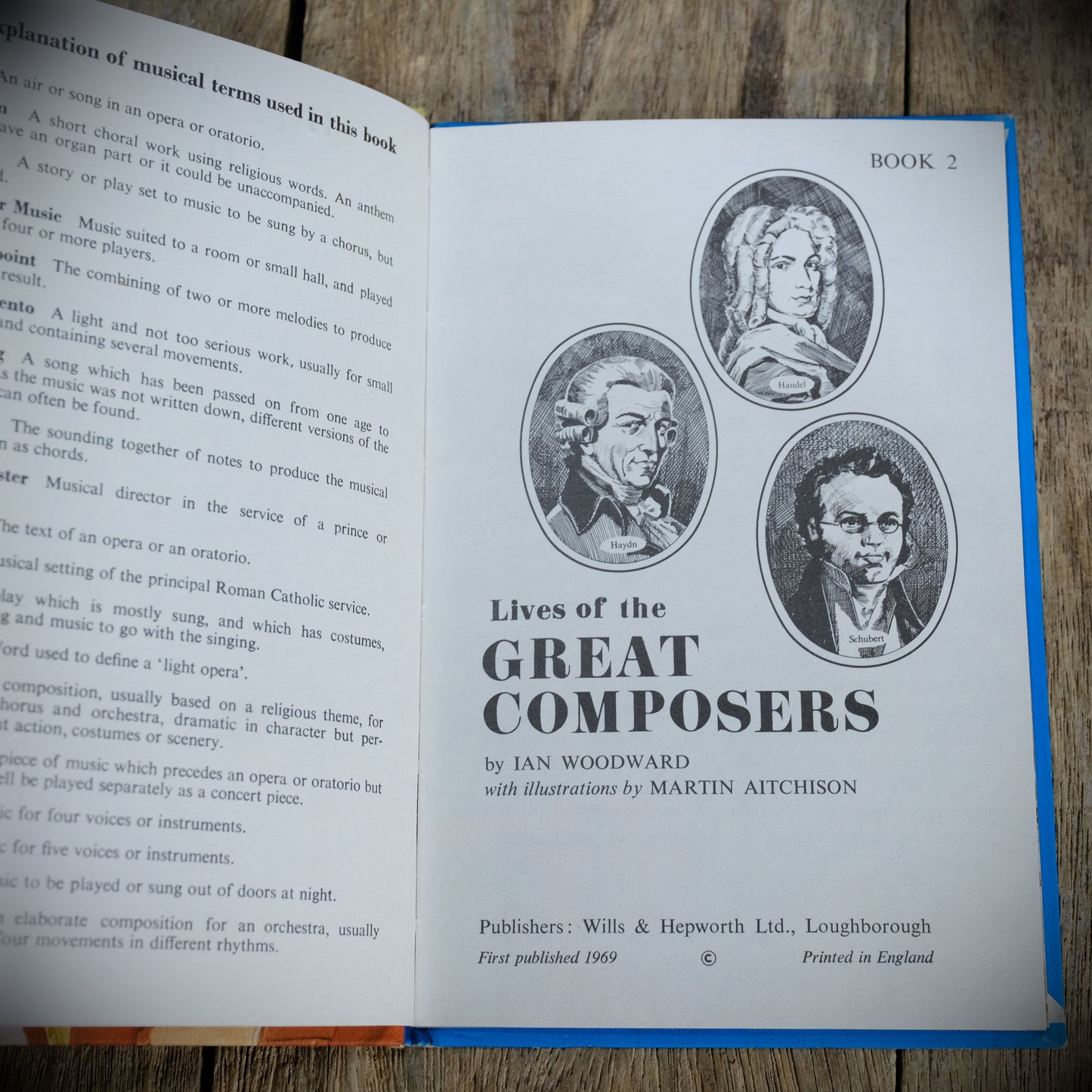 Vintage Ladybird Book, Live of the Great Composers 2, Matt 2'6 Issue Hardcover