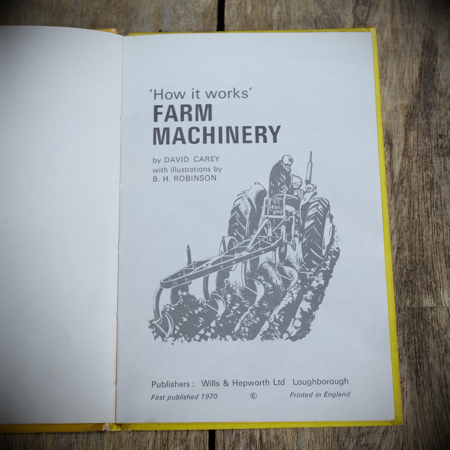 Vintage Ladybird Book, How it Works, Farm Machinery, Hardcover, Matt 12.5p Issue