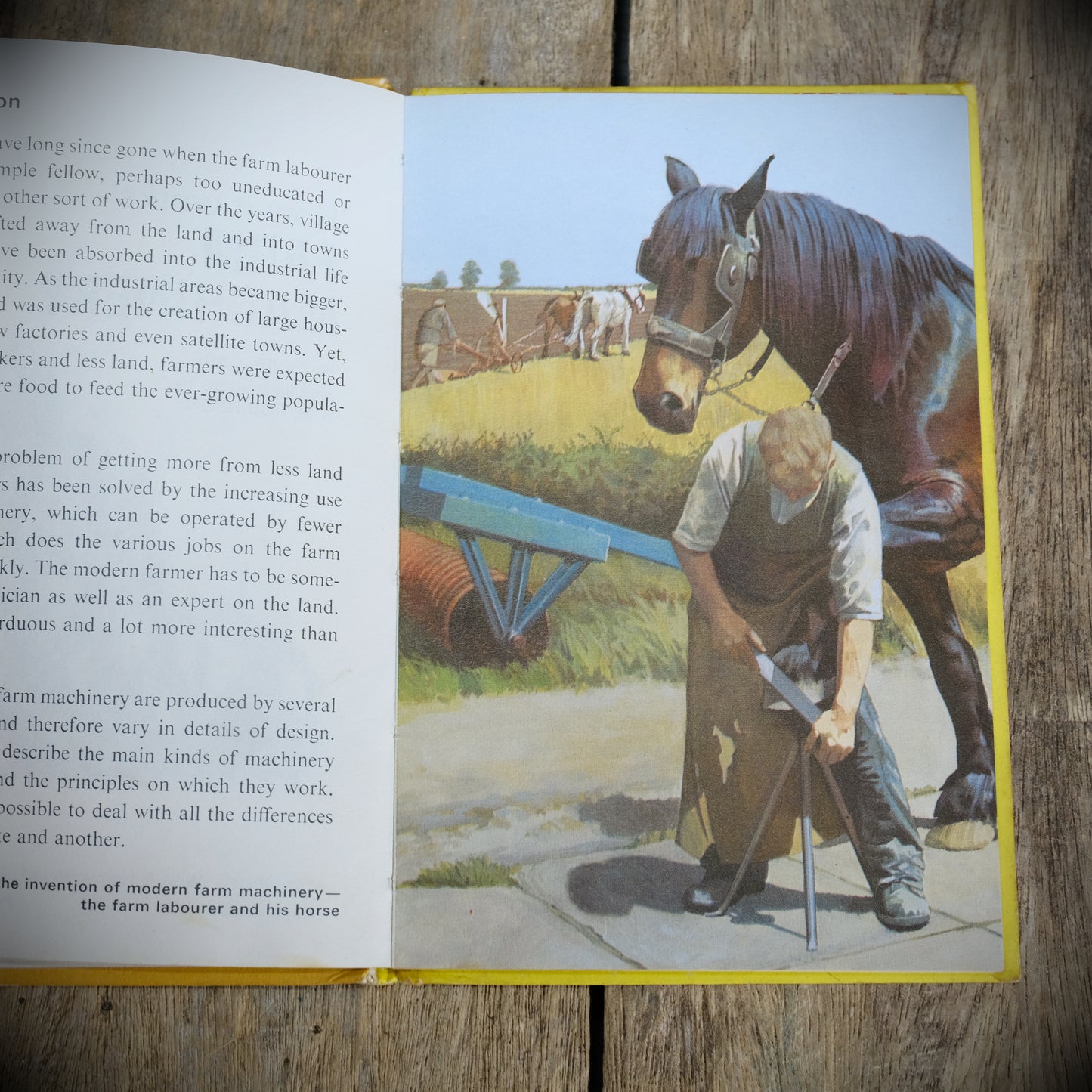 Vintage Ladybird Book, How it Works, Farm Machinery, Hardcover, Matt 12.5p Issue