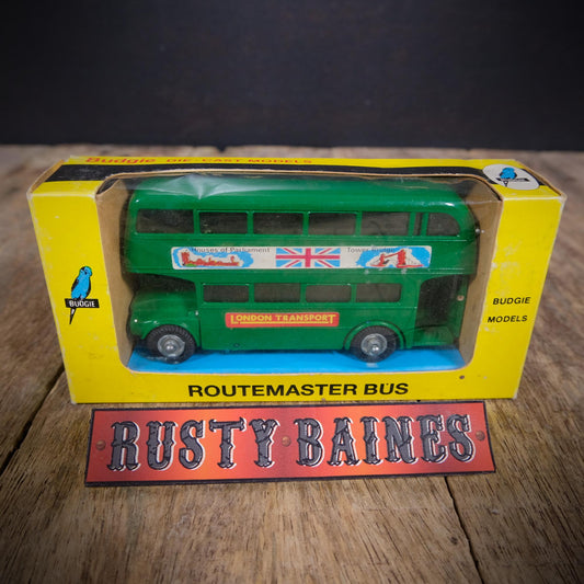 Vintage Routemaster Bus by Budgie, Green London Transport