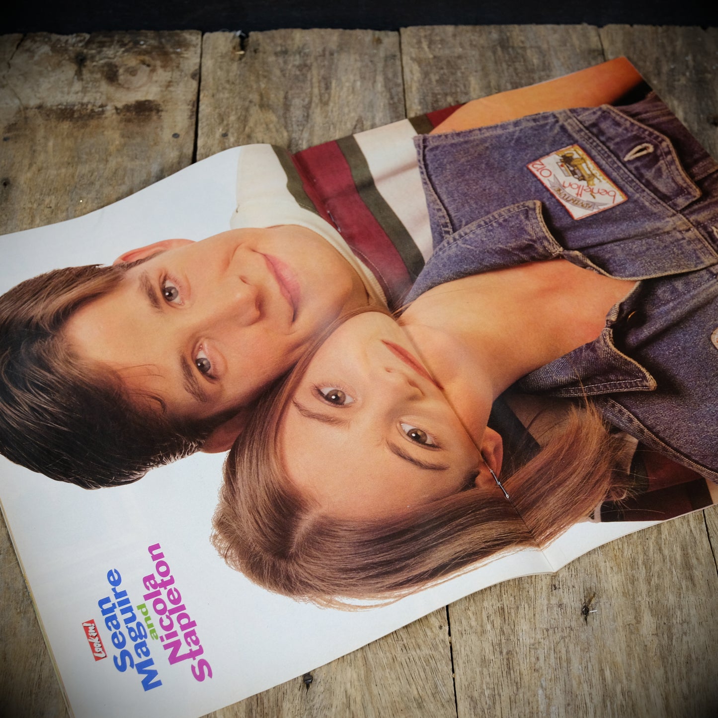 Retro Look-In Magazine 27th March 1993 Sean Maguire & Nicola Stapleton Poster, Take That