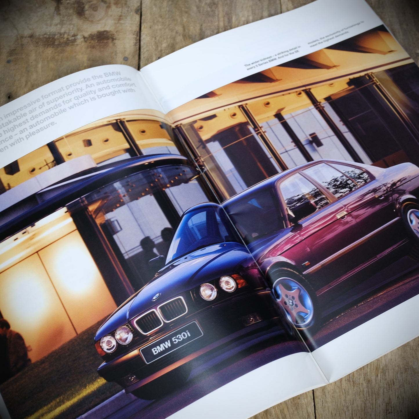 Car Sales Brochure The BMW 5 Series 1995, 518 520 525td 525i 530i 540i