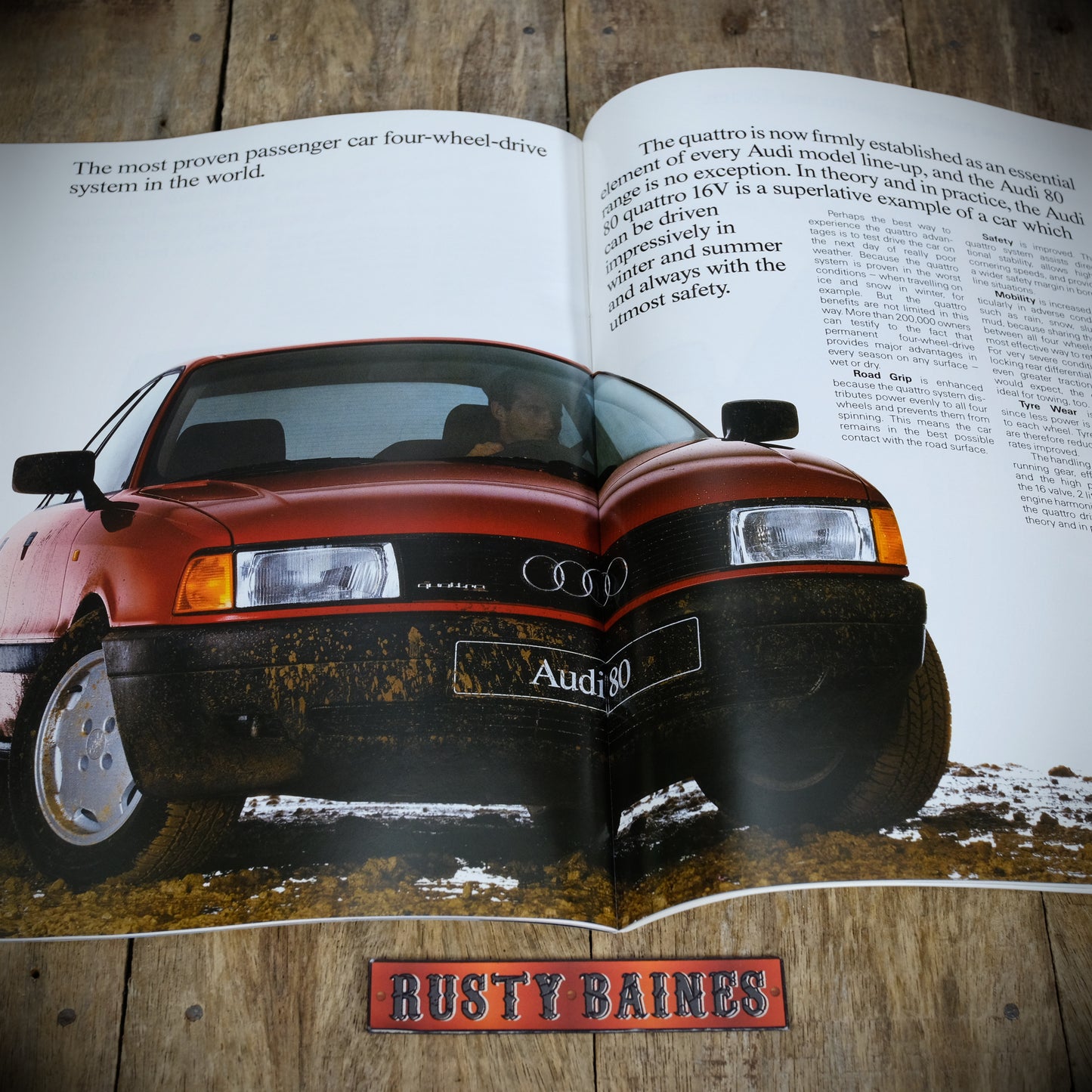 Car Sales Brochure Audi 80, 1990, Petrol, Diesel & Quattro Spec' Booklet