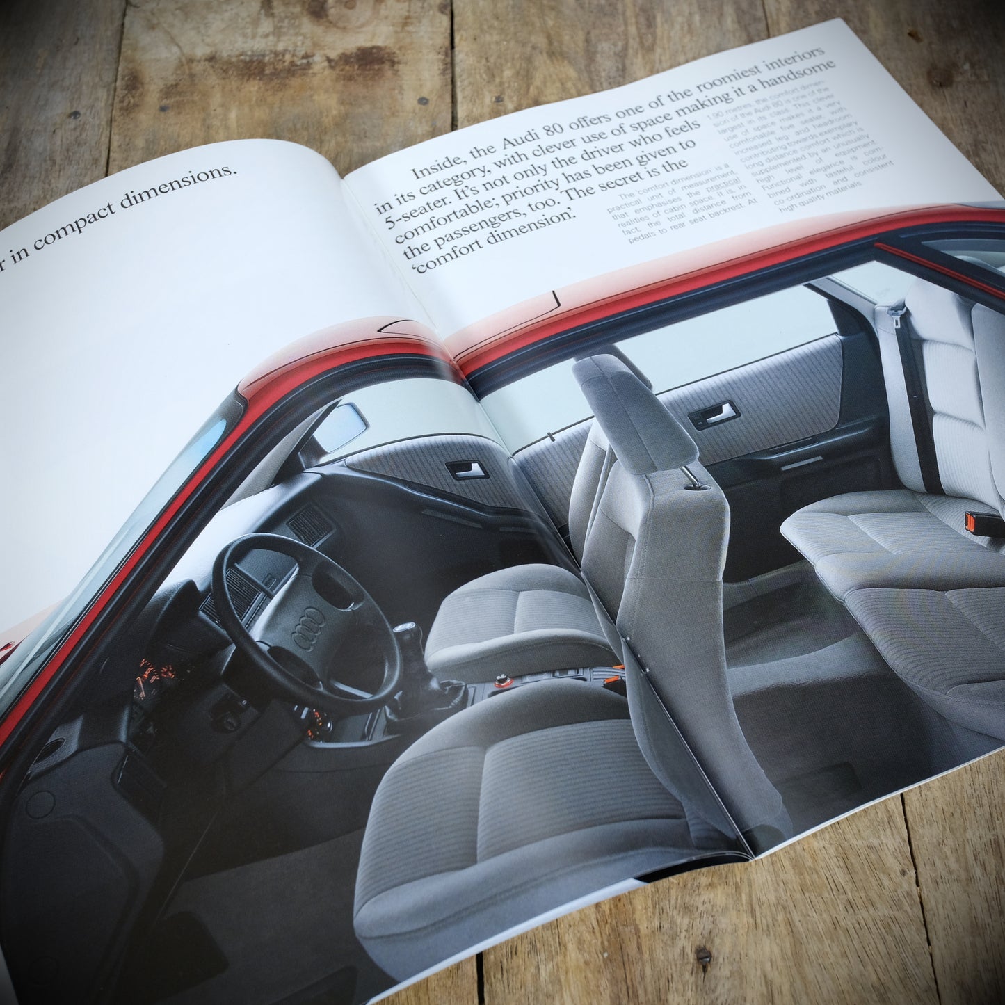 Car Sales Brochure Audi 80, 1990, Petrol, Diesel & Quattro Spec' Booklet