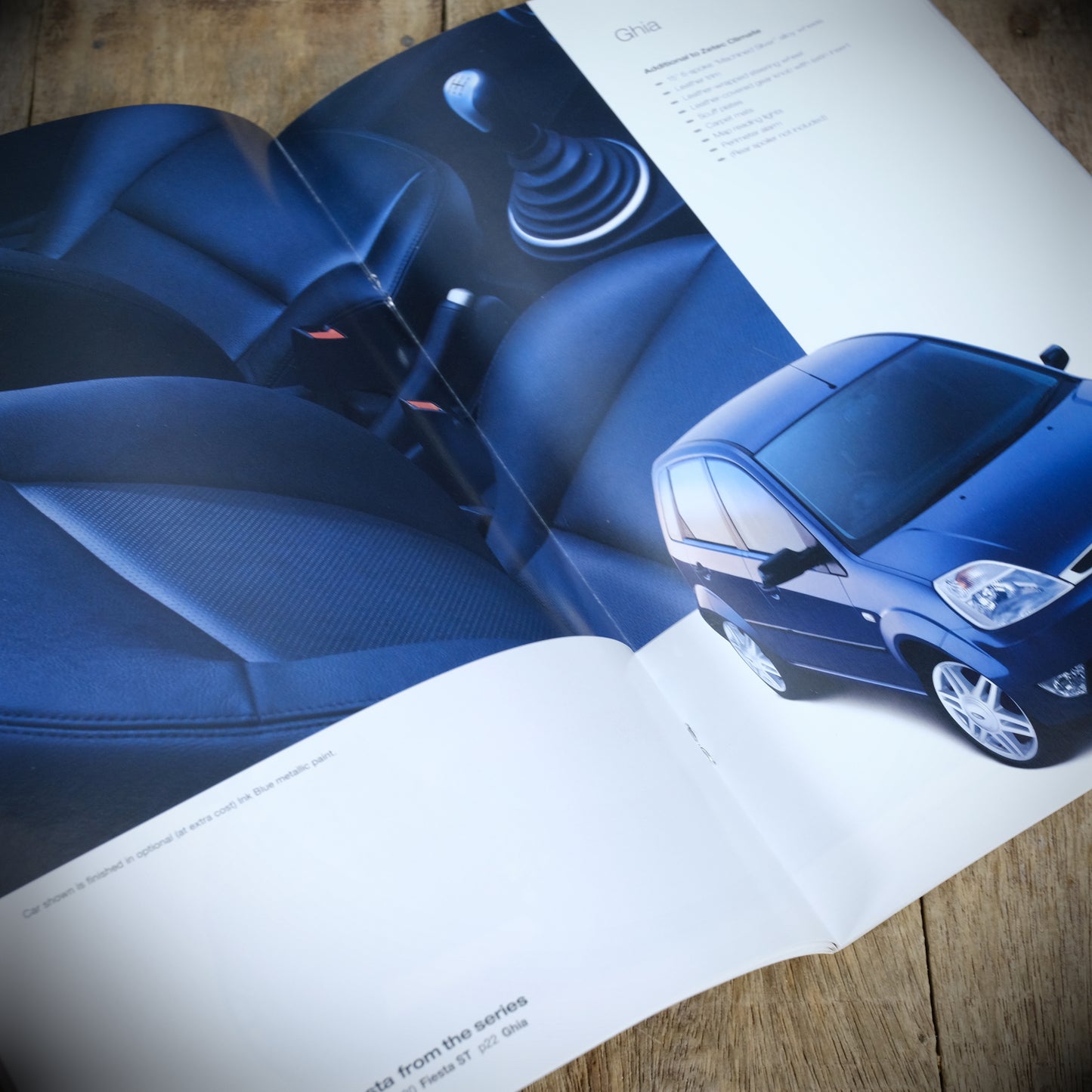 Car Sales Brochure Ford Fiesta 2005, ST, Ghia, Zetec S, Style Etc.
