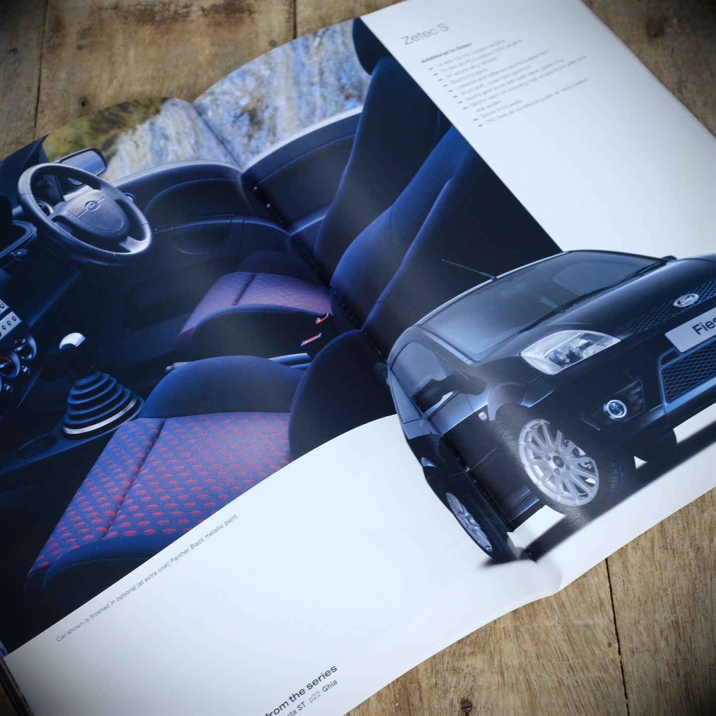 Car Sales Brochure Ford Fiesta 2005, ST, Ghia, Zetec S, Style Etc.