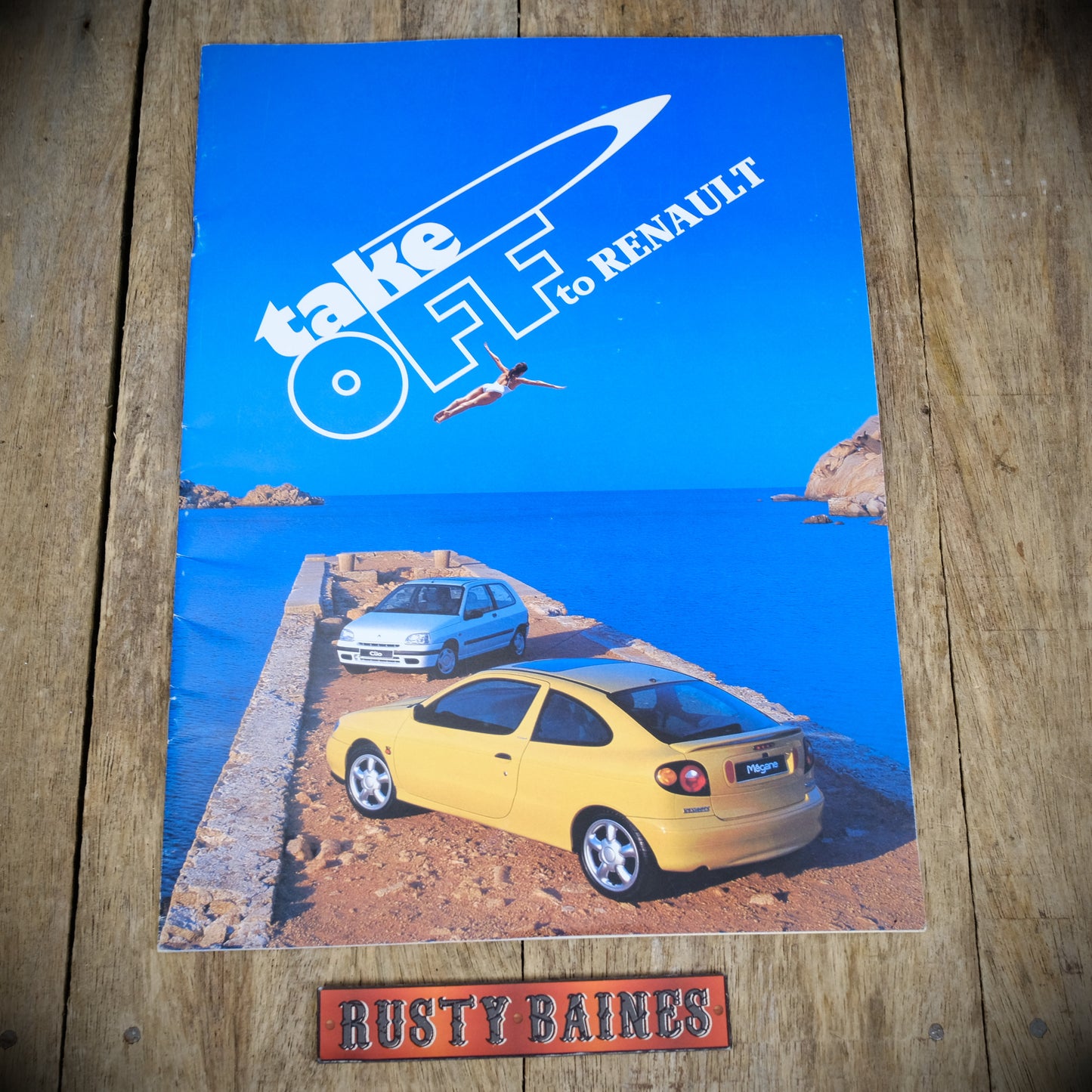Car Sales Brochure Renault (Take Off) June 1996, Clio Megane Laguna Espace