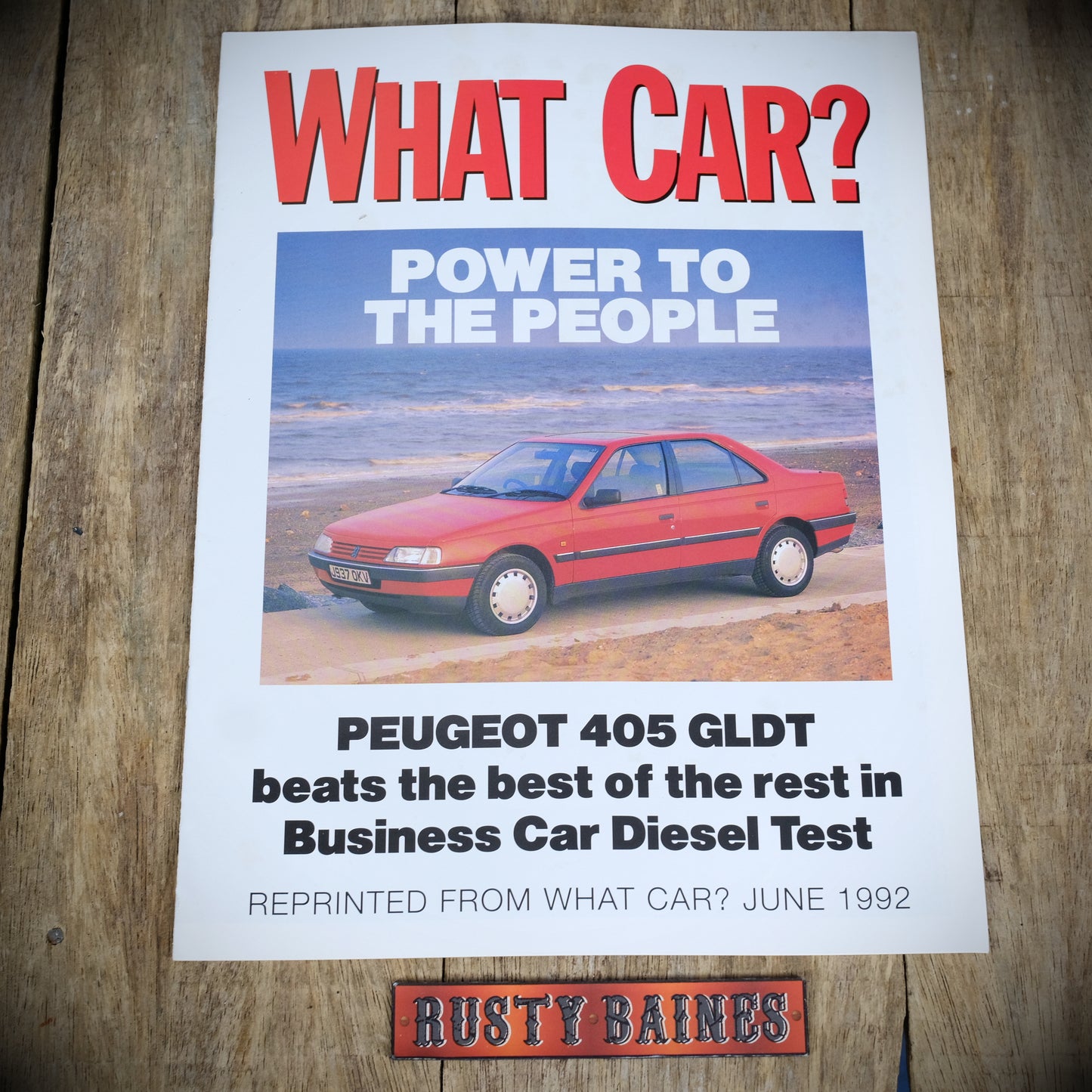 What Car Group Road Test Review, Peugeot 405 GLDT