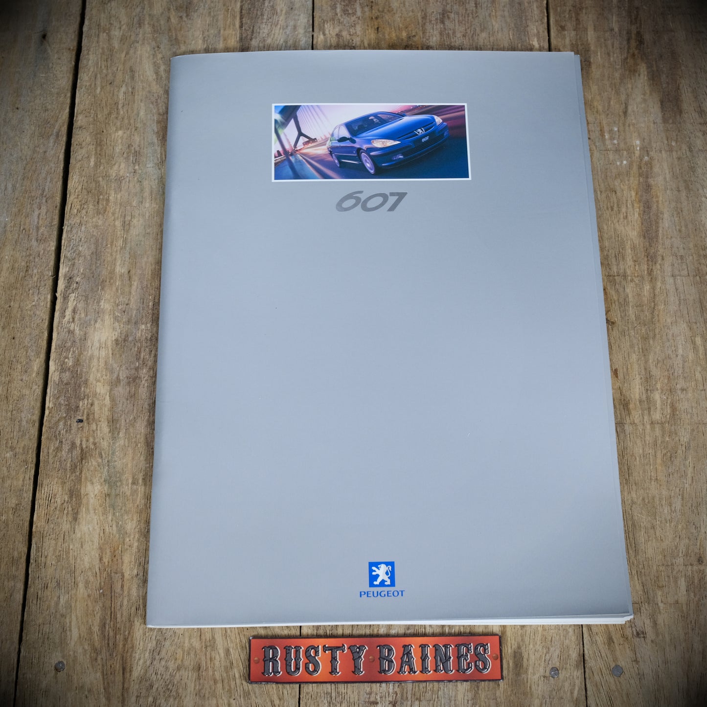 Car Sales Brochure, Peugeot 607 & Spec Booklet, Sept 2001, Petrol & Diesel Models