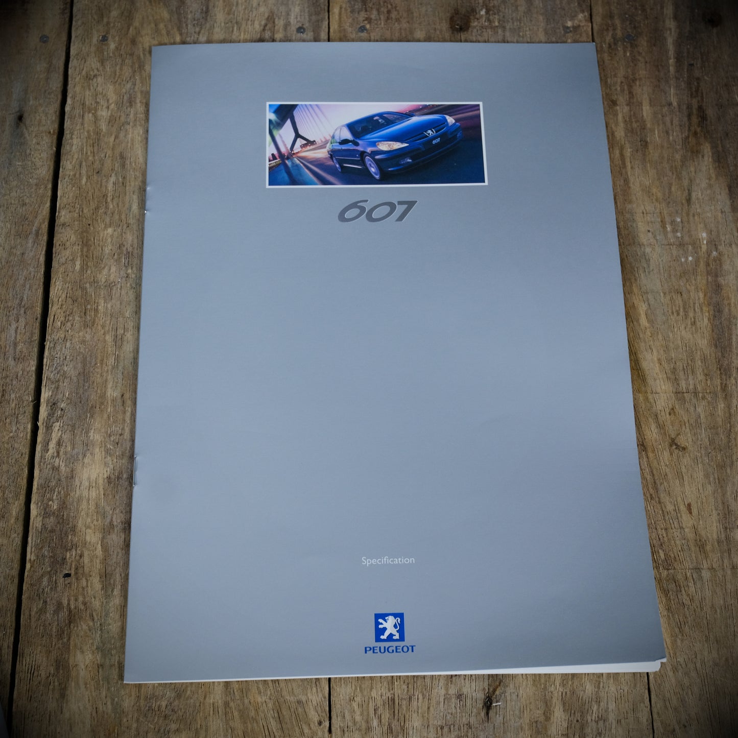 Car Sales Brochure, Peugeot 607 & Spec Booklet, Sept 2001, Petrol & Diesel Models