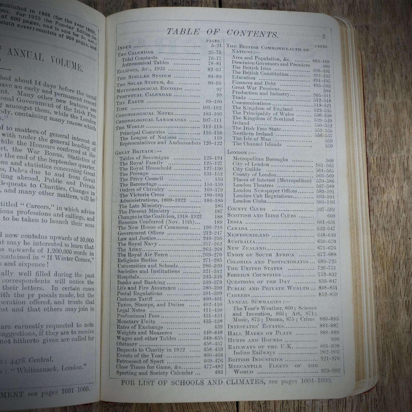 Whitaker's Almanac 1923, Luxury Leather Edition, British Electric Transformer Co