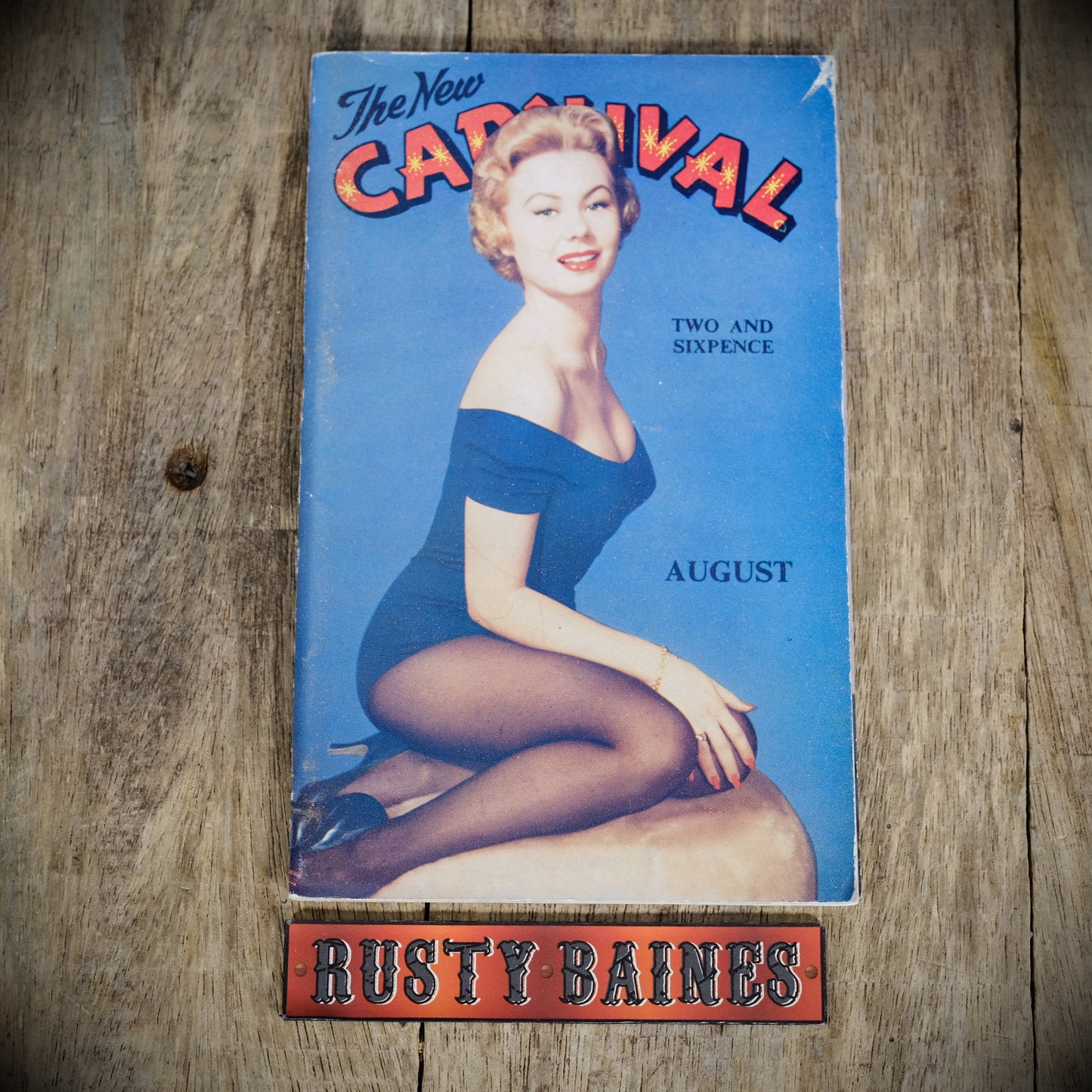 Carnival Vintage Pocket Men's Magazine, August 1957 Vol.3 No.8, Miss England, Shoes, Marian Ljunggren, Lingerie, Bikini