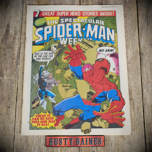 UK Marvel Comic, Spider-Man and Hulk Weekly 28 November 1979 #351